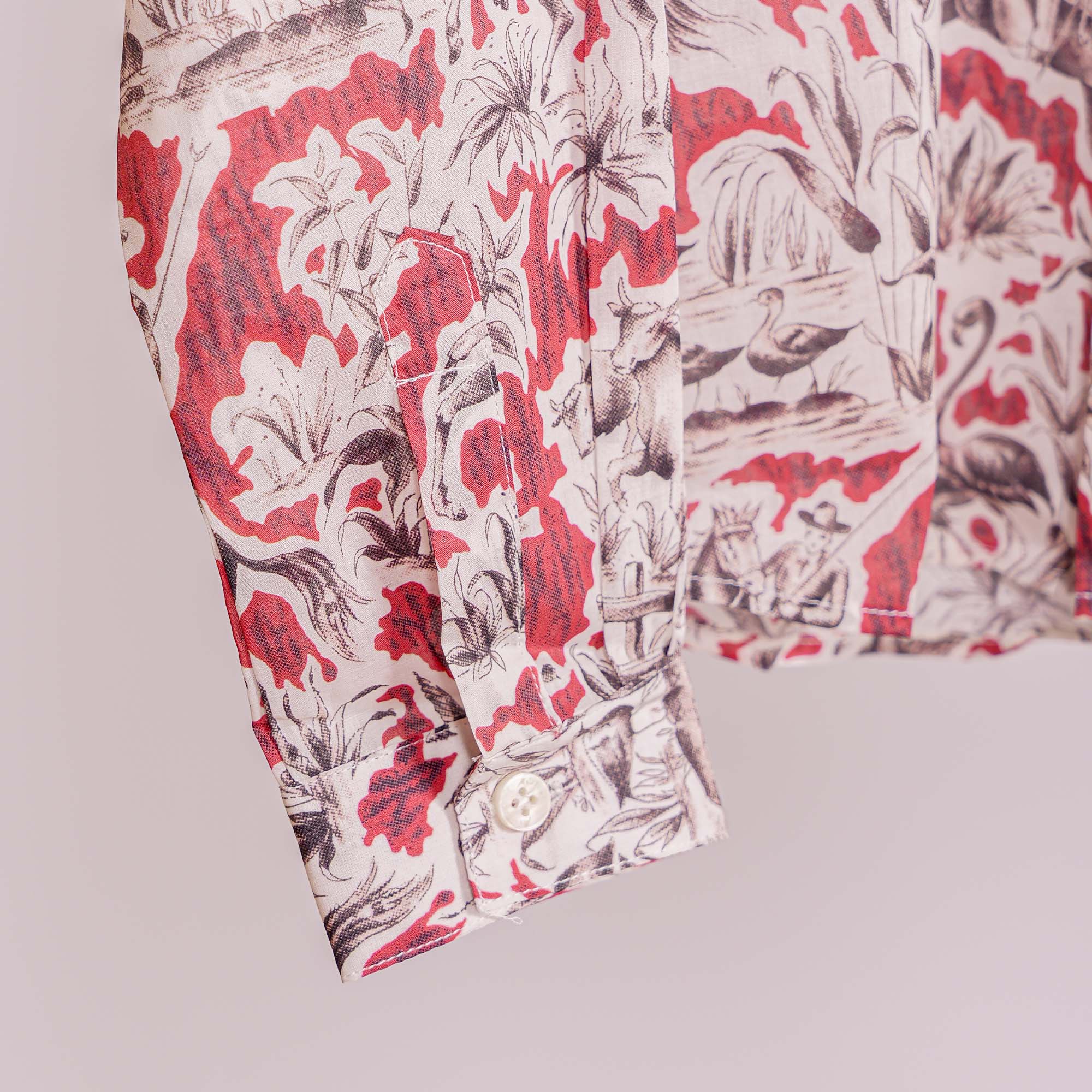CHEMISE PEQUELET LA GAZE Rouge