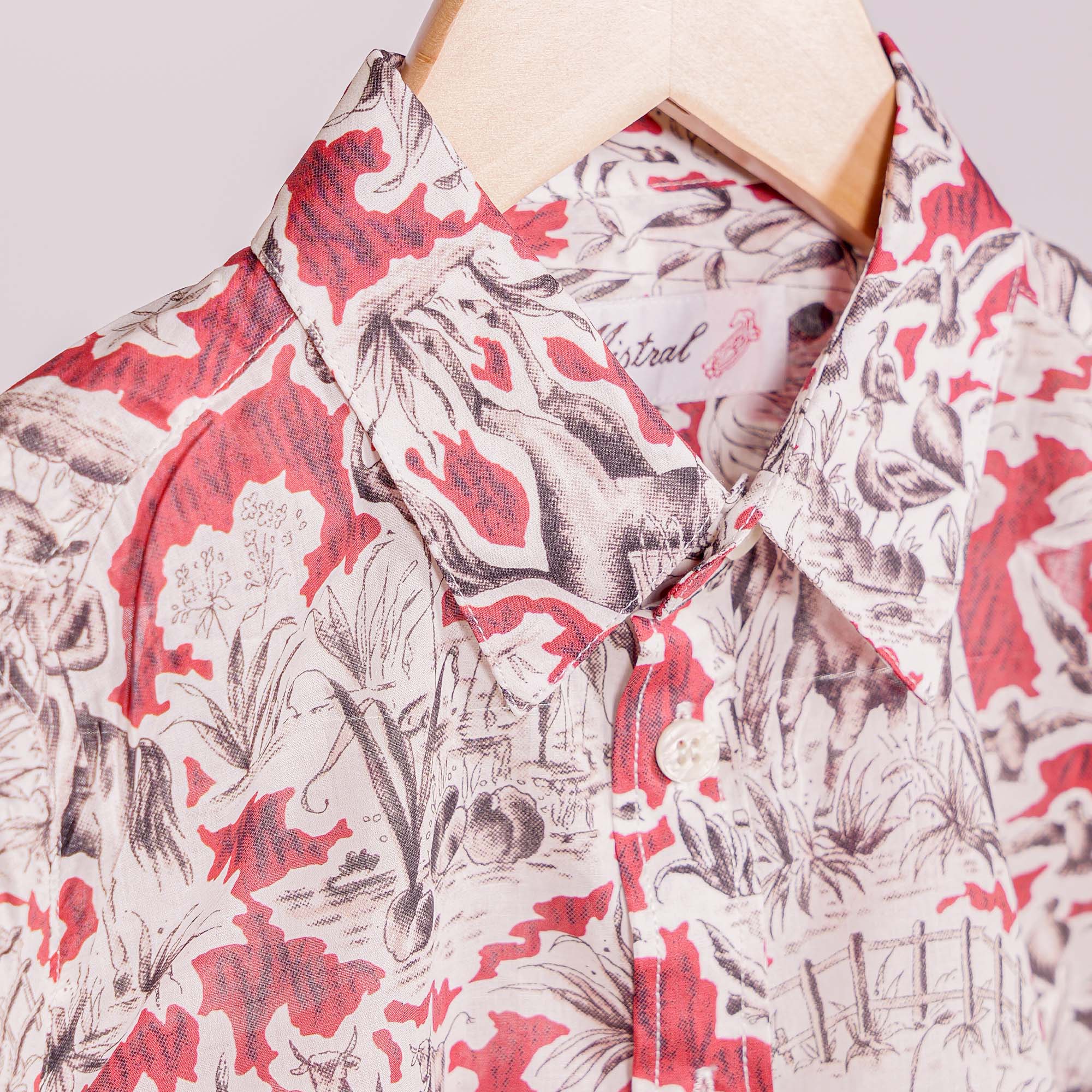 CHEMISE PEQUELET LA GAZE Rouge