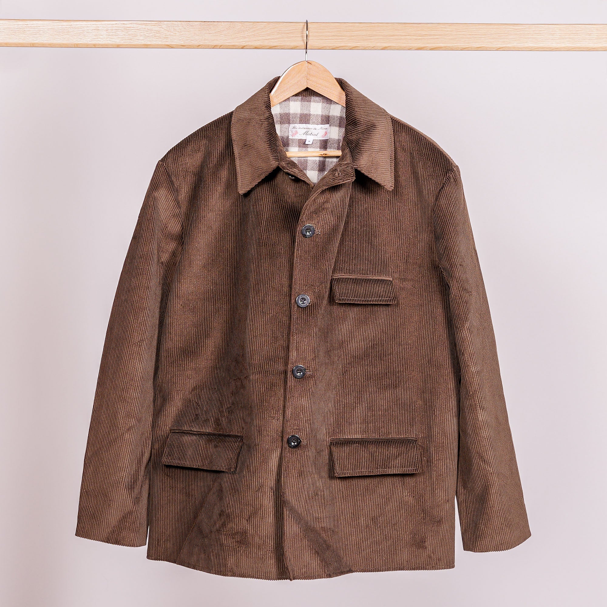 Veste Coltin velours côtelé Marron