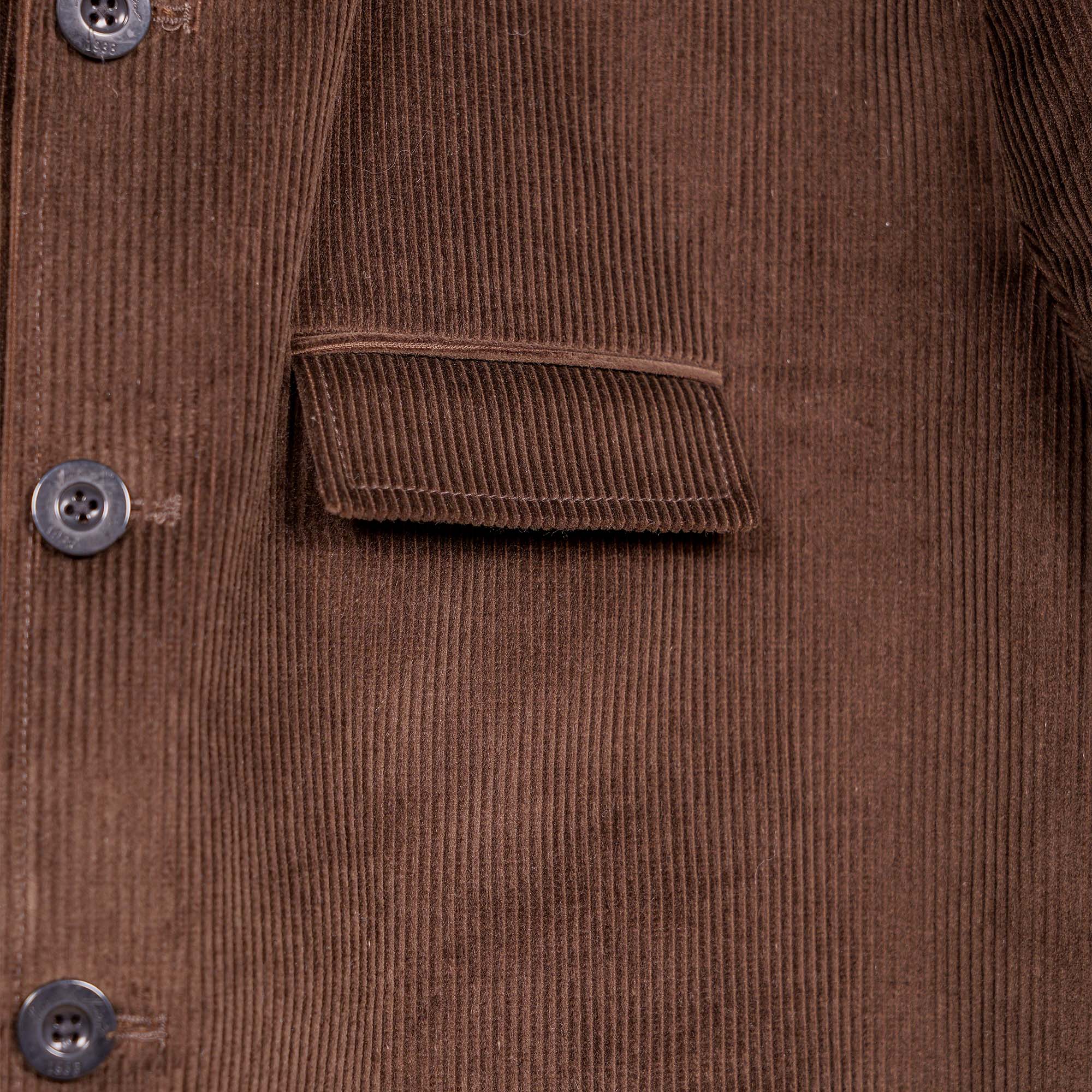 Veste Coltin velours côtelé Marron