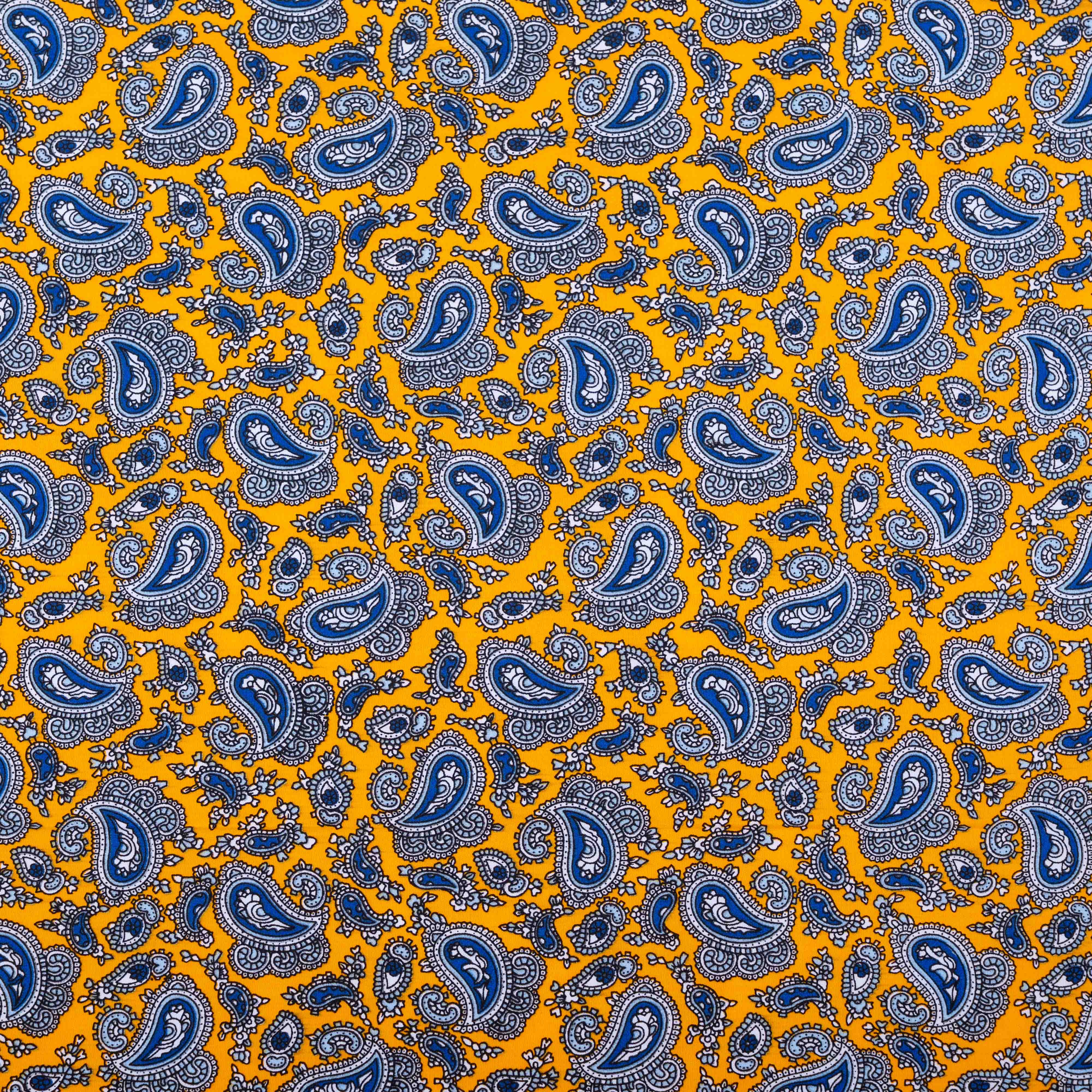 TISSU AU METRE PETIT CACHEMIRE Jaune
