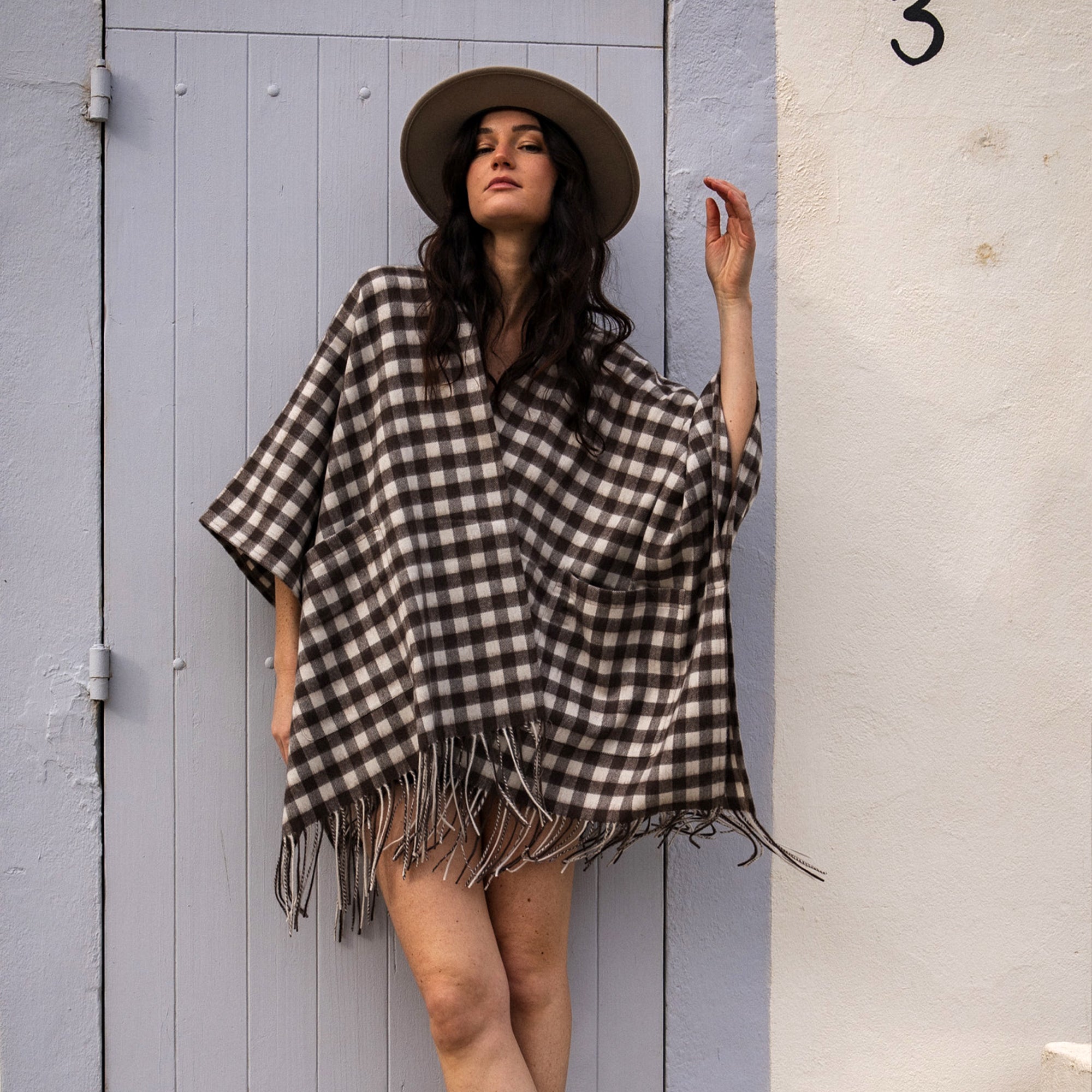 Poncho Laine Camargue