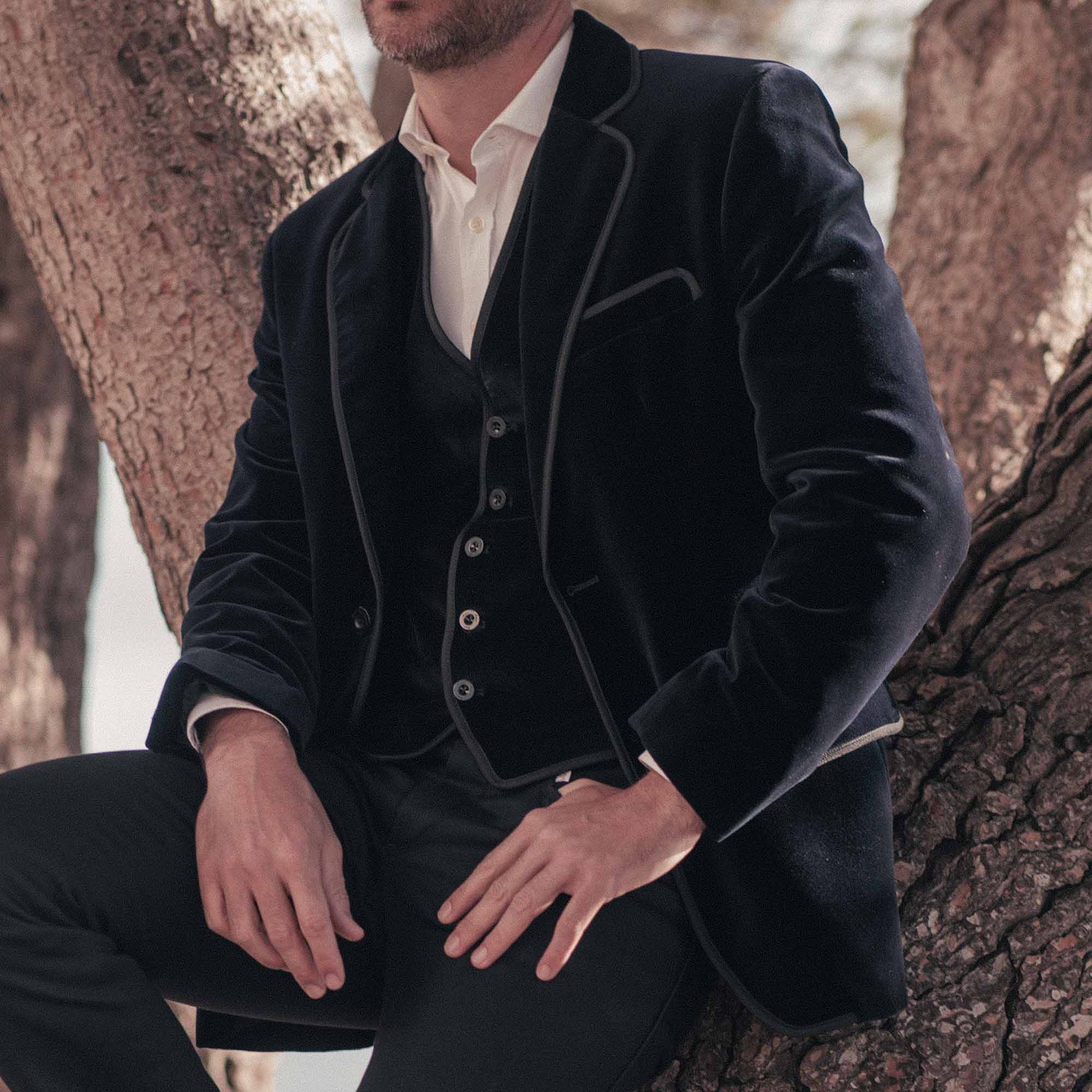 Véritable Veste de Gardian Homme marine