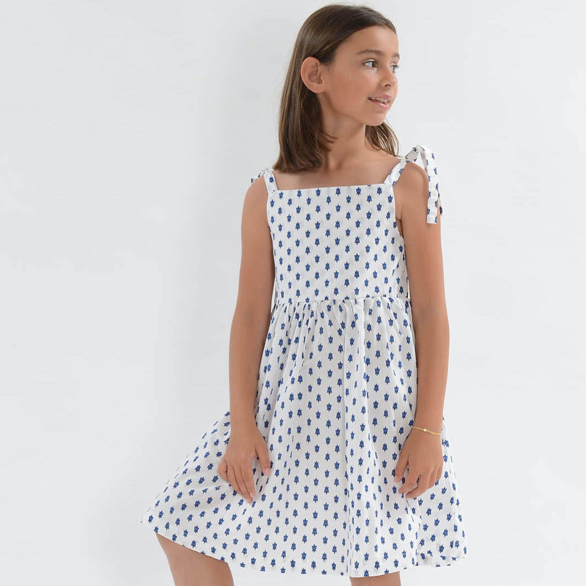 Dress CALANQUE Mosca Blanc/Bleu