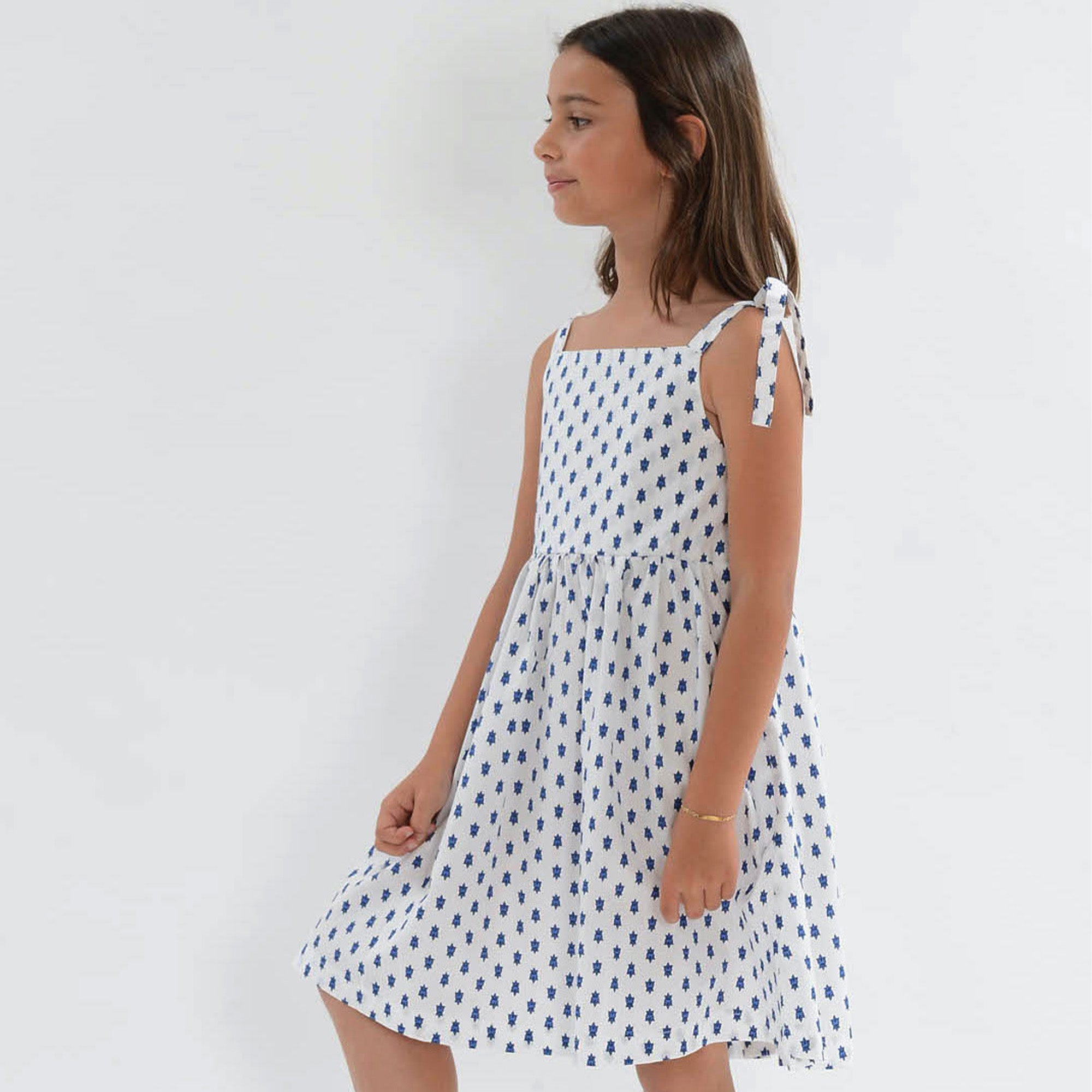 Dress CALANQUE Mosca Blanc/Bleu