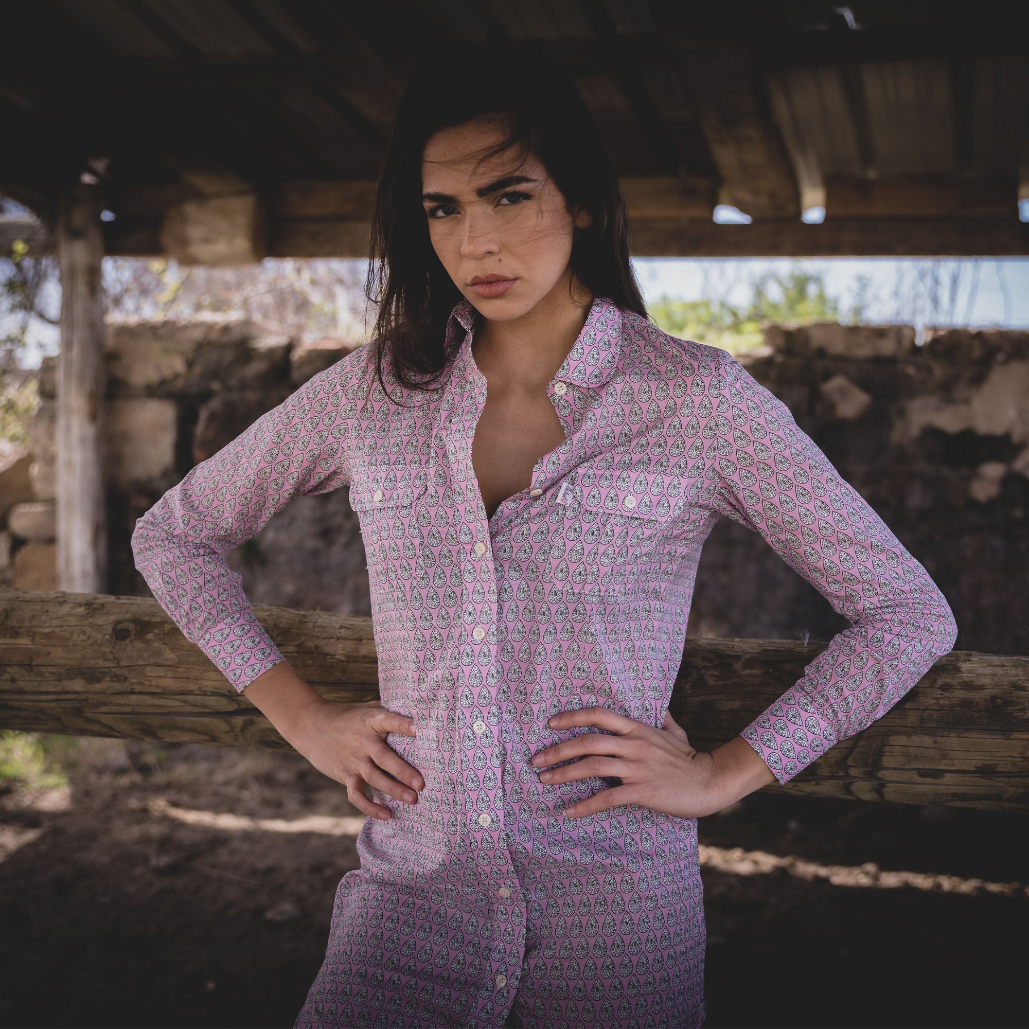 ARLATEN ROSE TAMARIS STAR ROBE