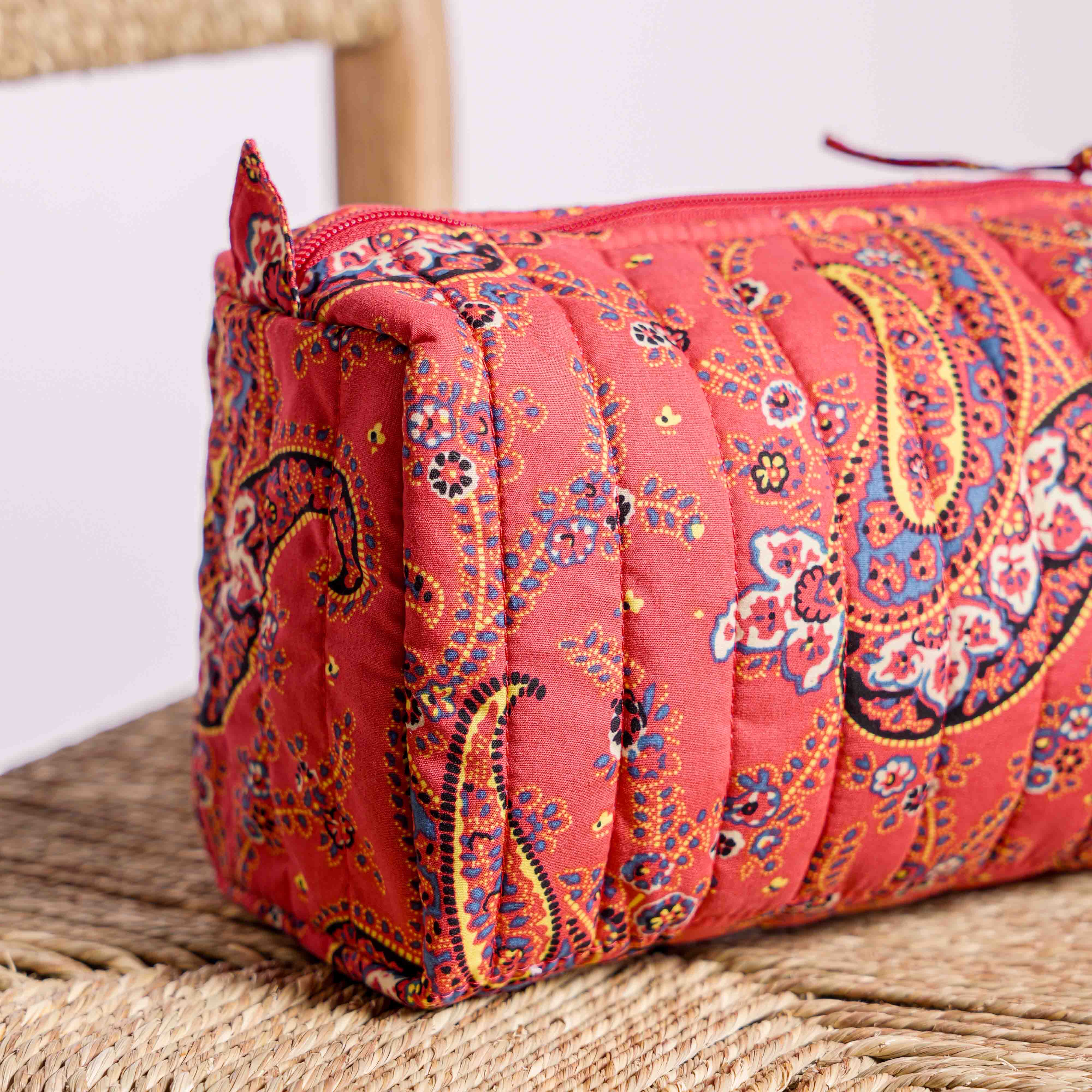 FARAMAN LARGE BOTEH RED CASE