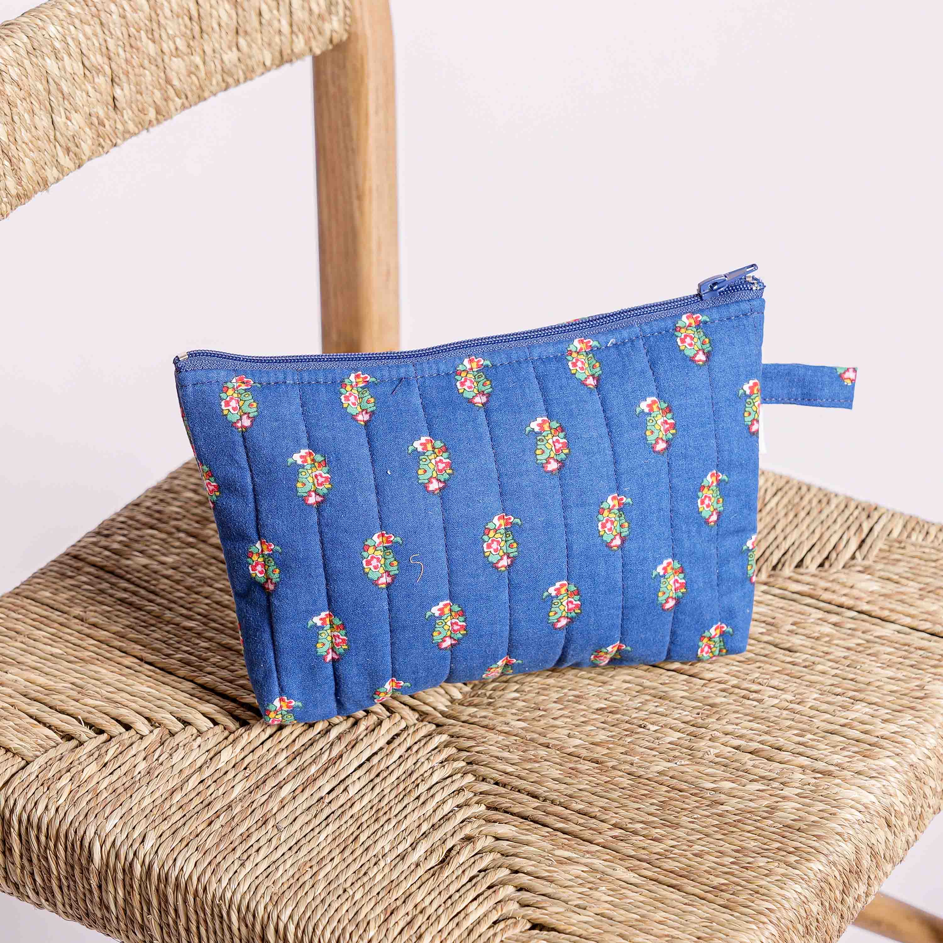 MOUSTIER CALICOT BLUE CASE - Medium size