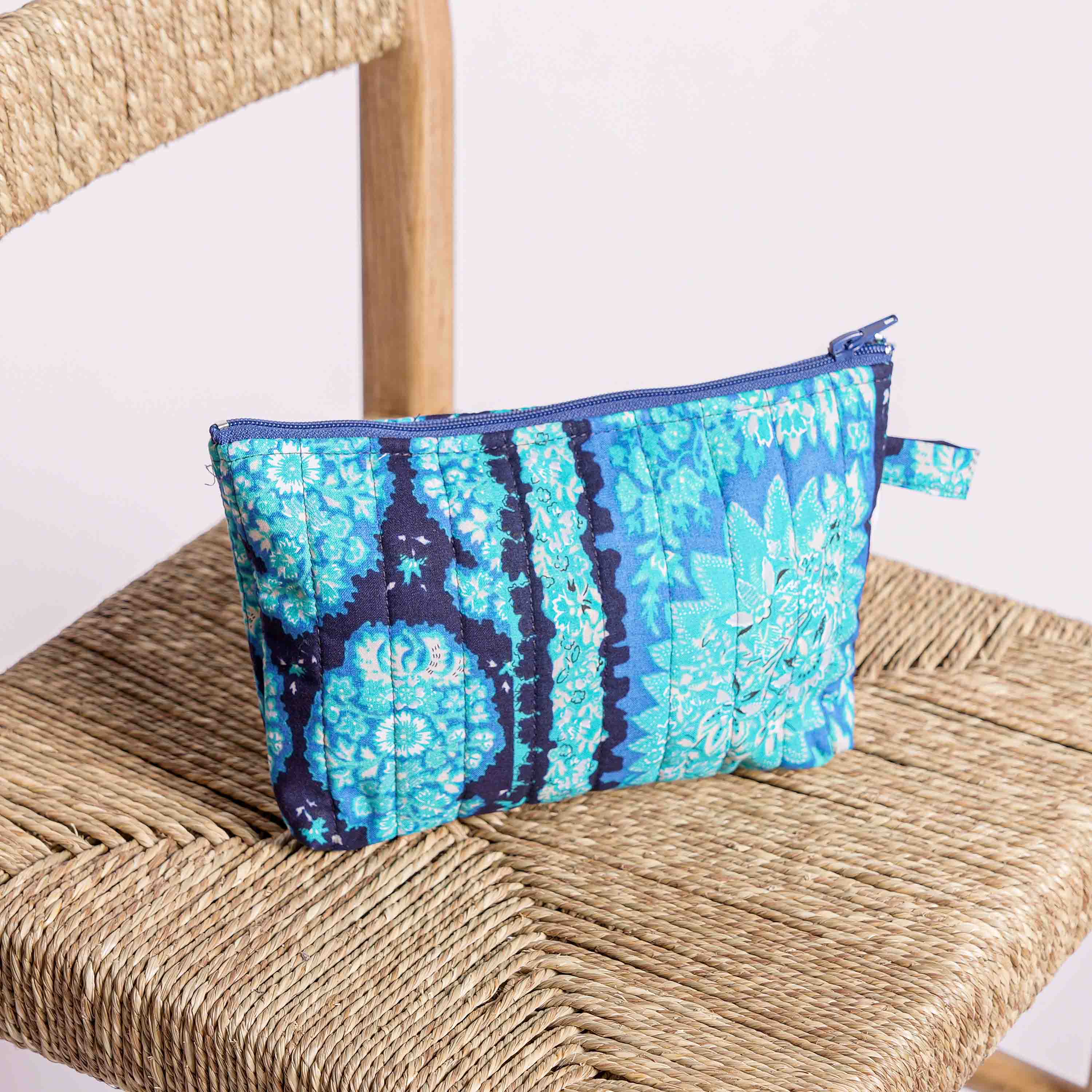 TROUSSE MOUSTIER SHRIMATI Turquoise - Format Moyen