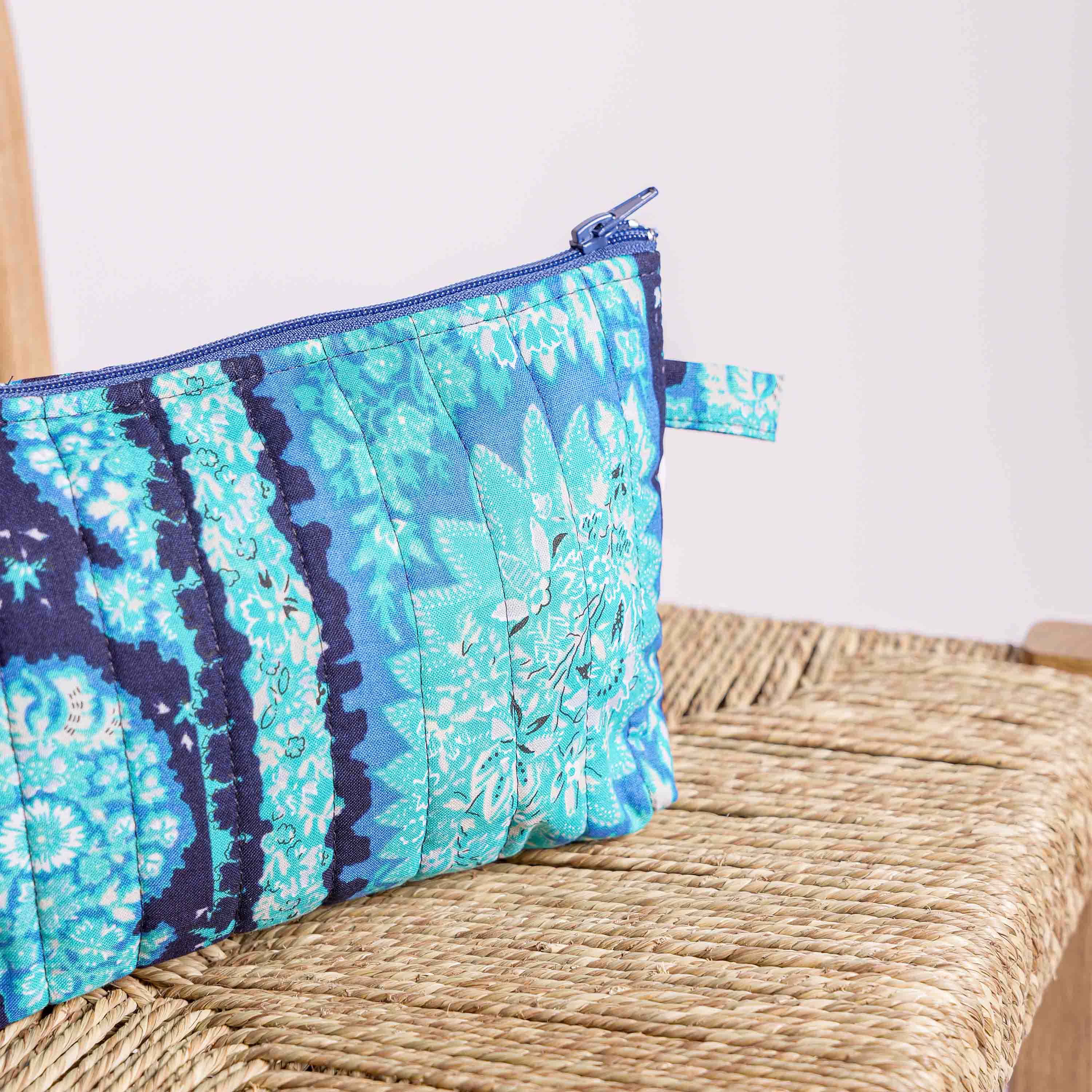 TROUSSE MOUSTIER SHRIMATI Turquoise - Format Moyen