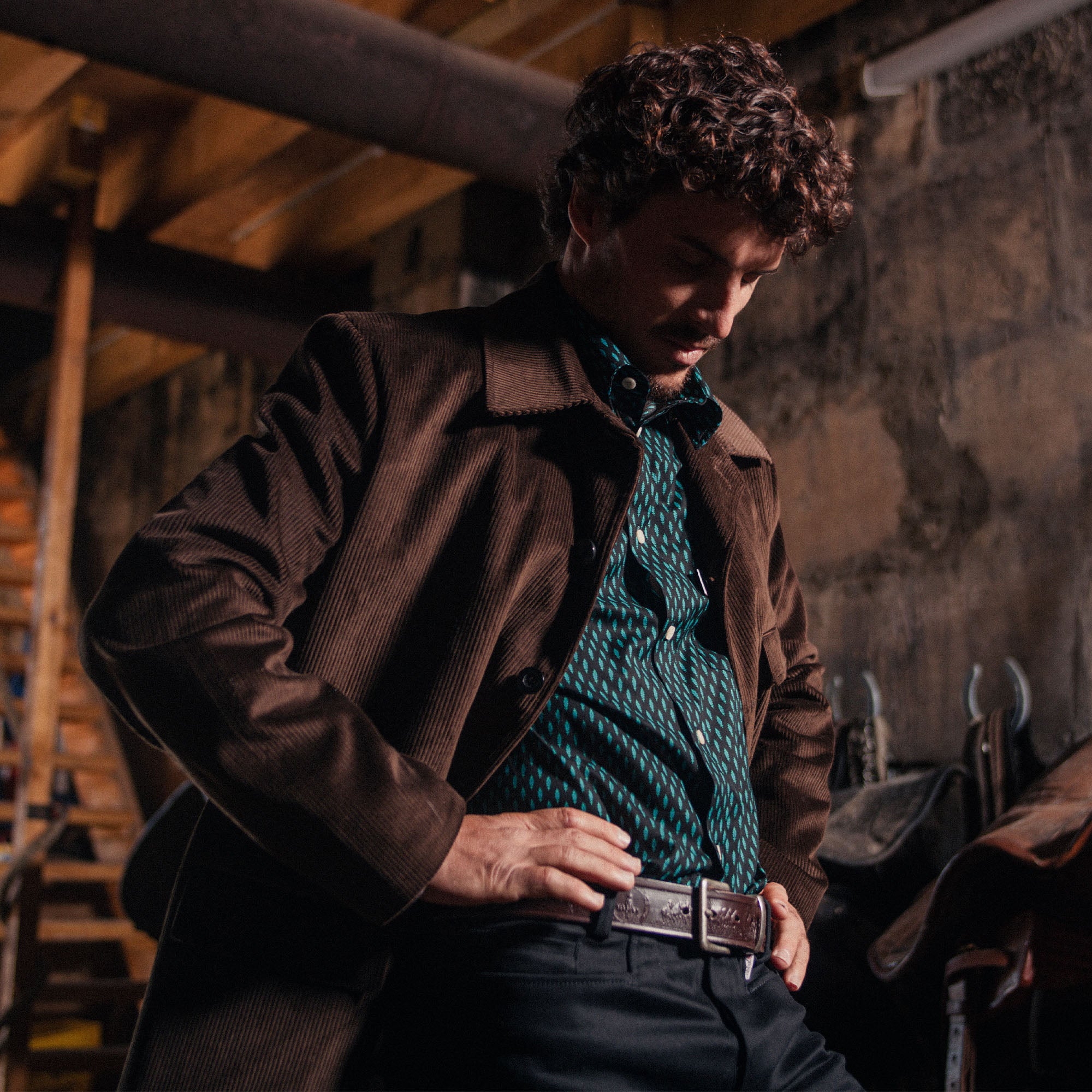 Veste Coltin velours côtelé Marron
