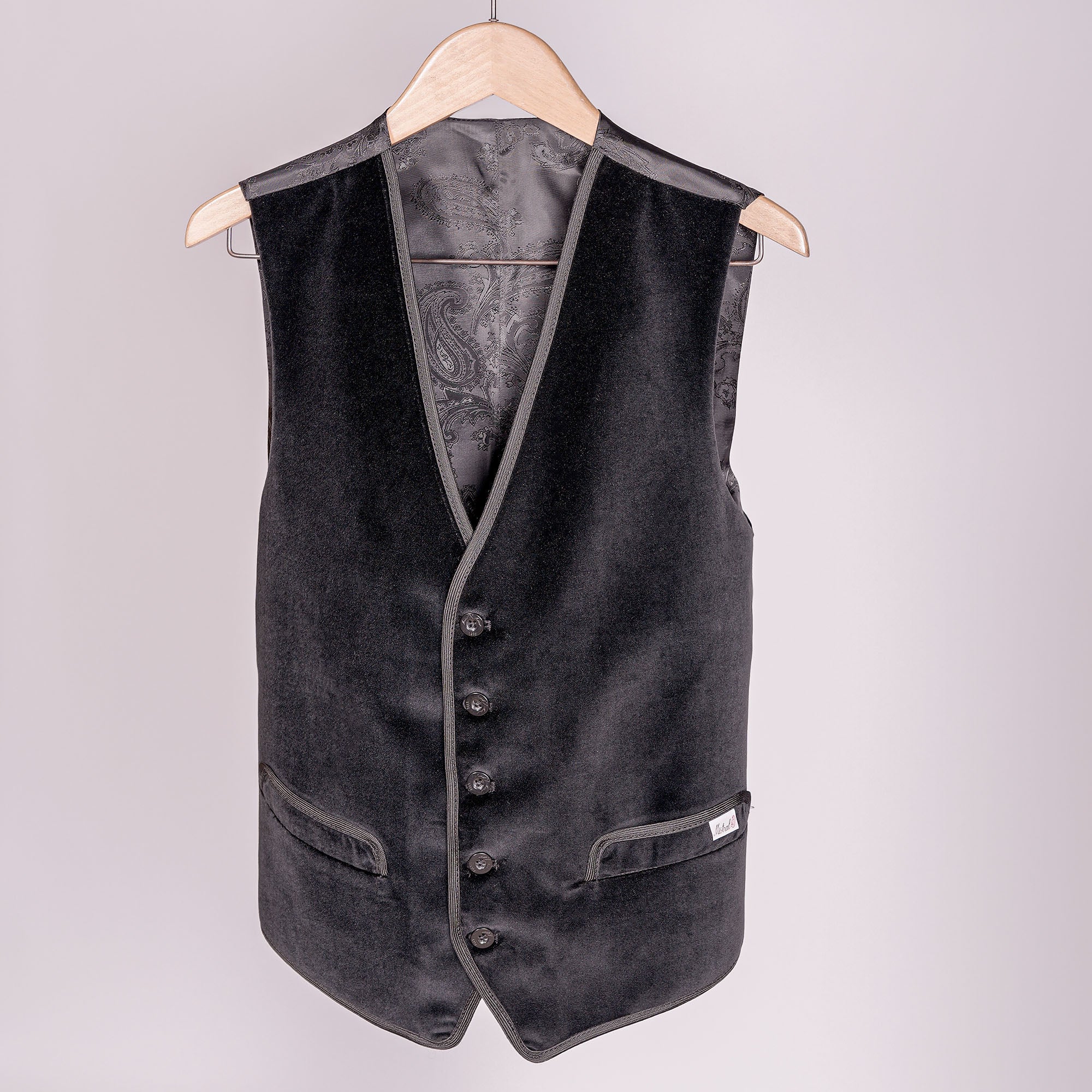 Gilet Gardian Homme Velours Palatine Noir