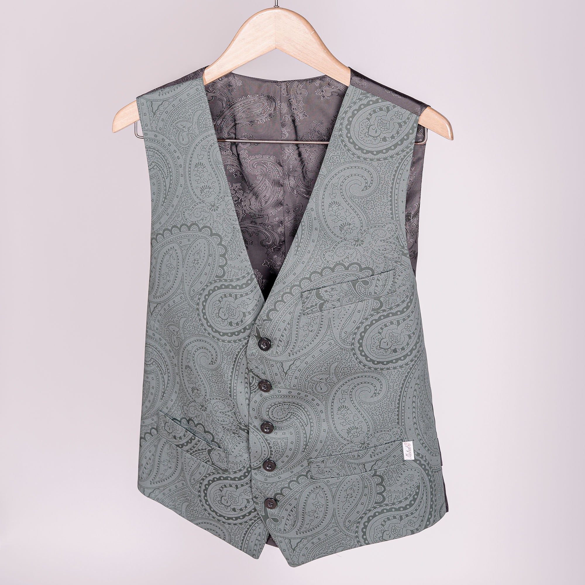 Gardian Gilet Broché Chandernagor Green