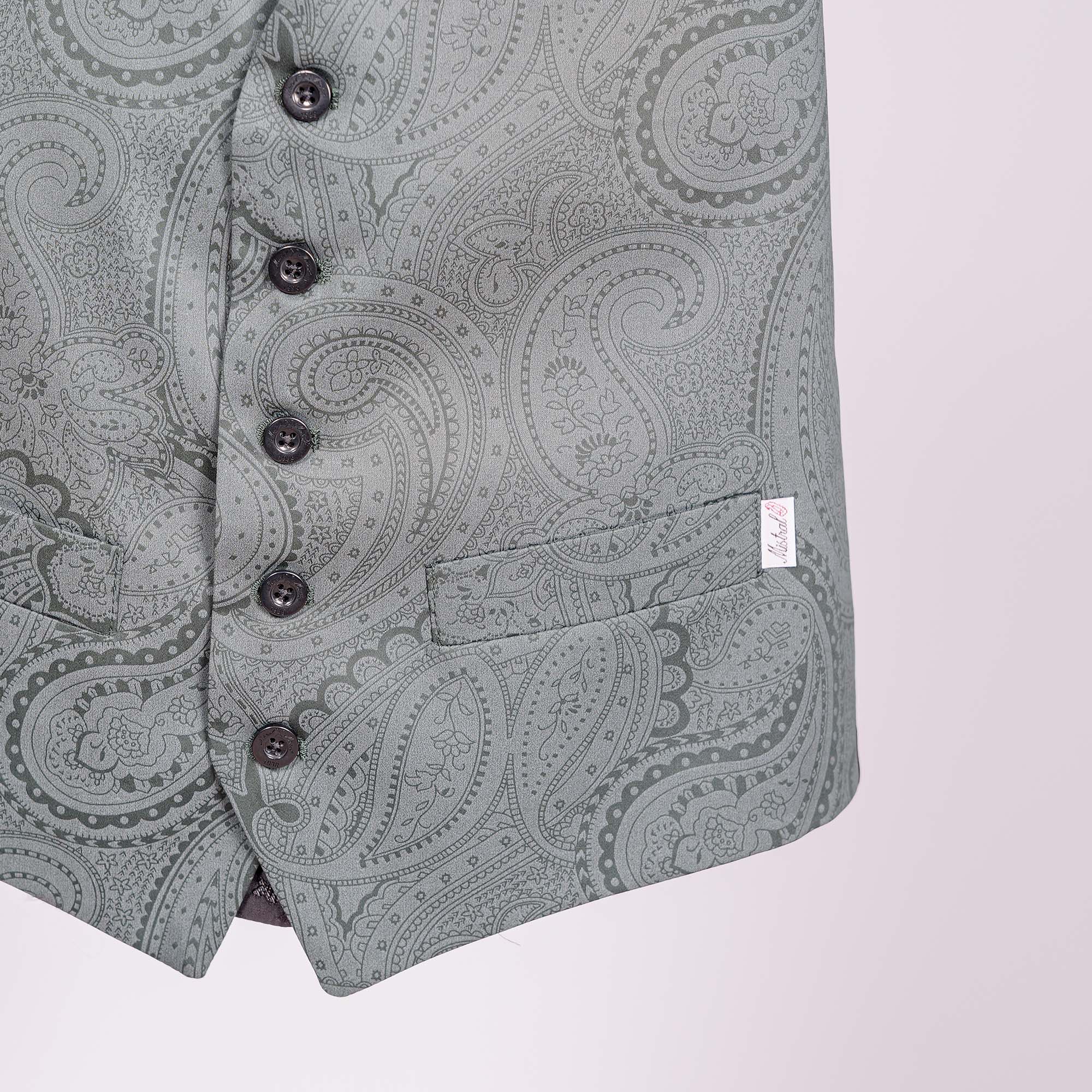 Gardian Gilet Broché Chandernagor Green