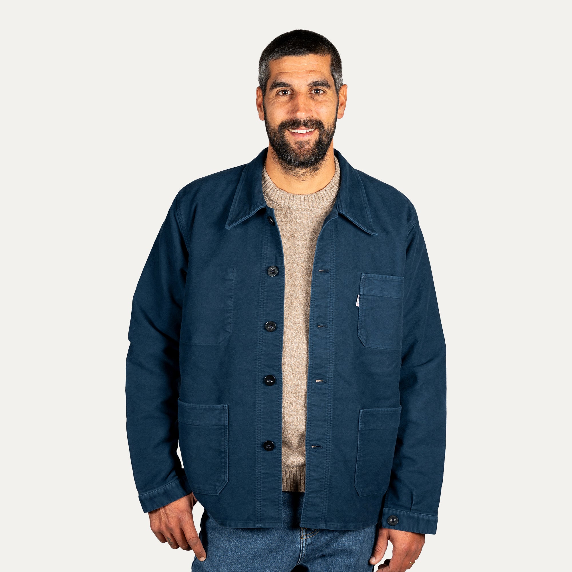 VESTE BOURGERON MOLESKINE Bleu nuit Unisexe