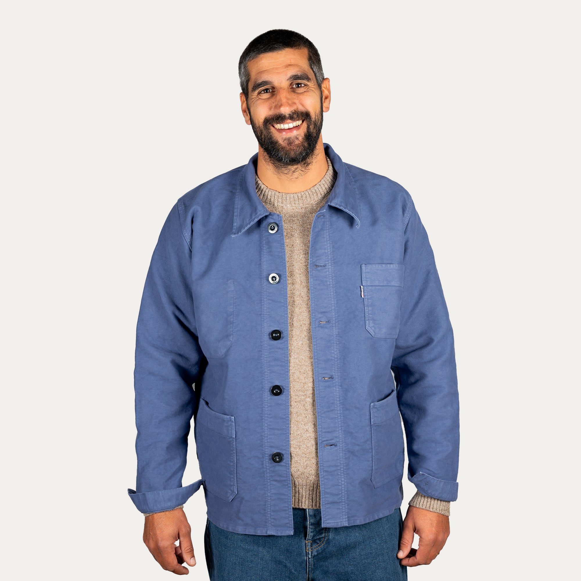 VESTE BOURGERON MOLESKINE Bleu Marseille Unisexe