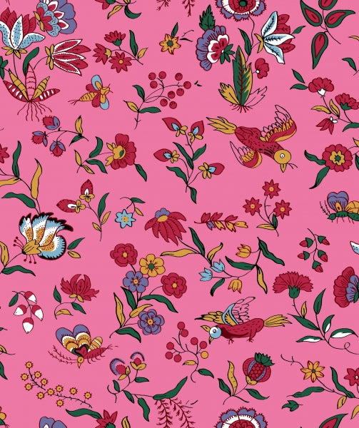 Jupe Arles Fillette Chaffarcani Rose Indien
