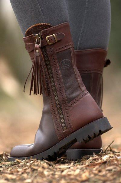 Spanish half boot brown
