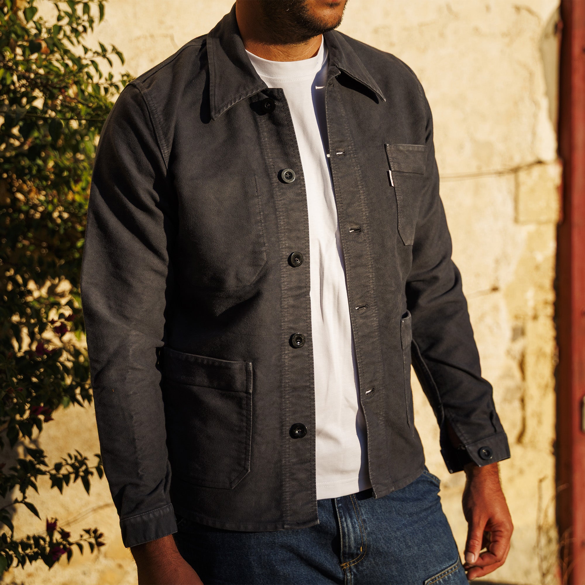 VESTE BOURGERON MOLESKINE Ardoise Unisexe