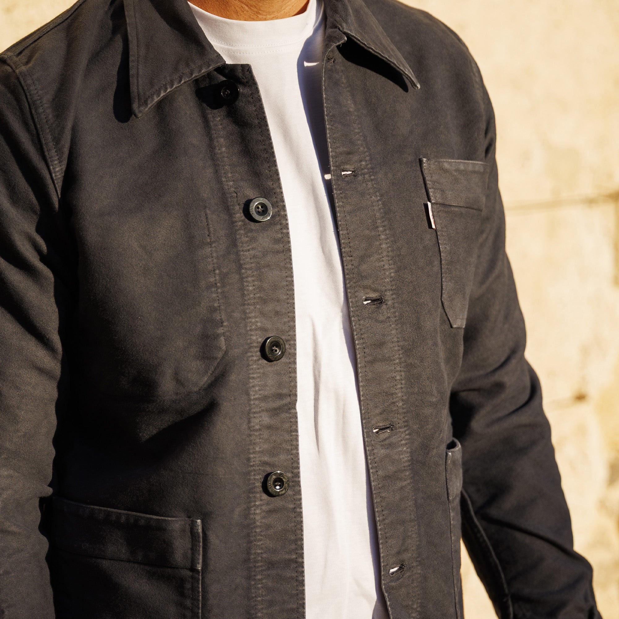 VESTE BOURGERON MOLESKINE Ardoise Unisexe