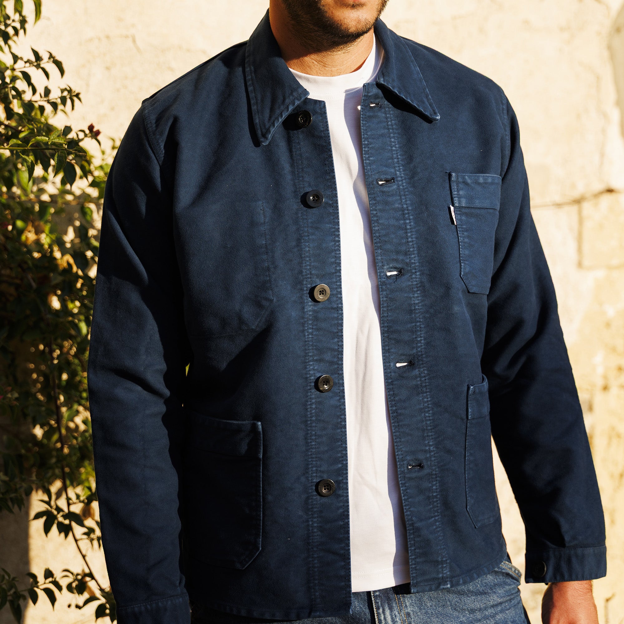 VESTE BOURGERON MOLESKINE Bleu nuit Unisexe