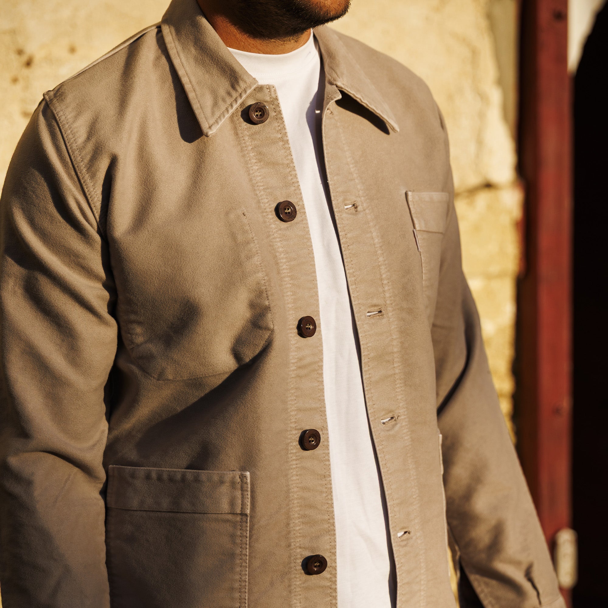 VESTE BOURGERON MOLESKINE Argile Unisexe