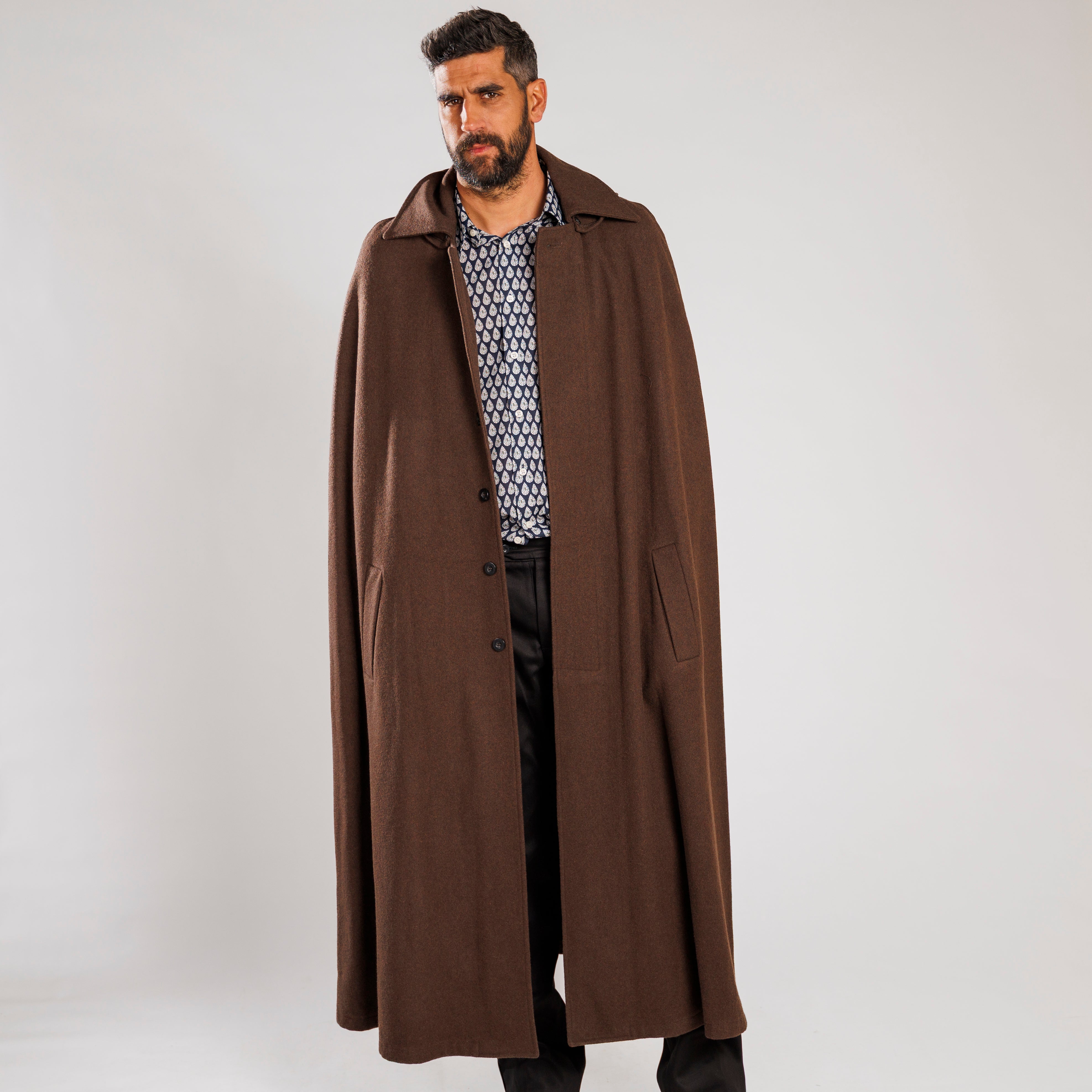 CAPE DE BERGER CAPUCHE Marron