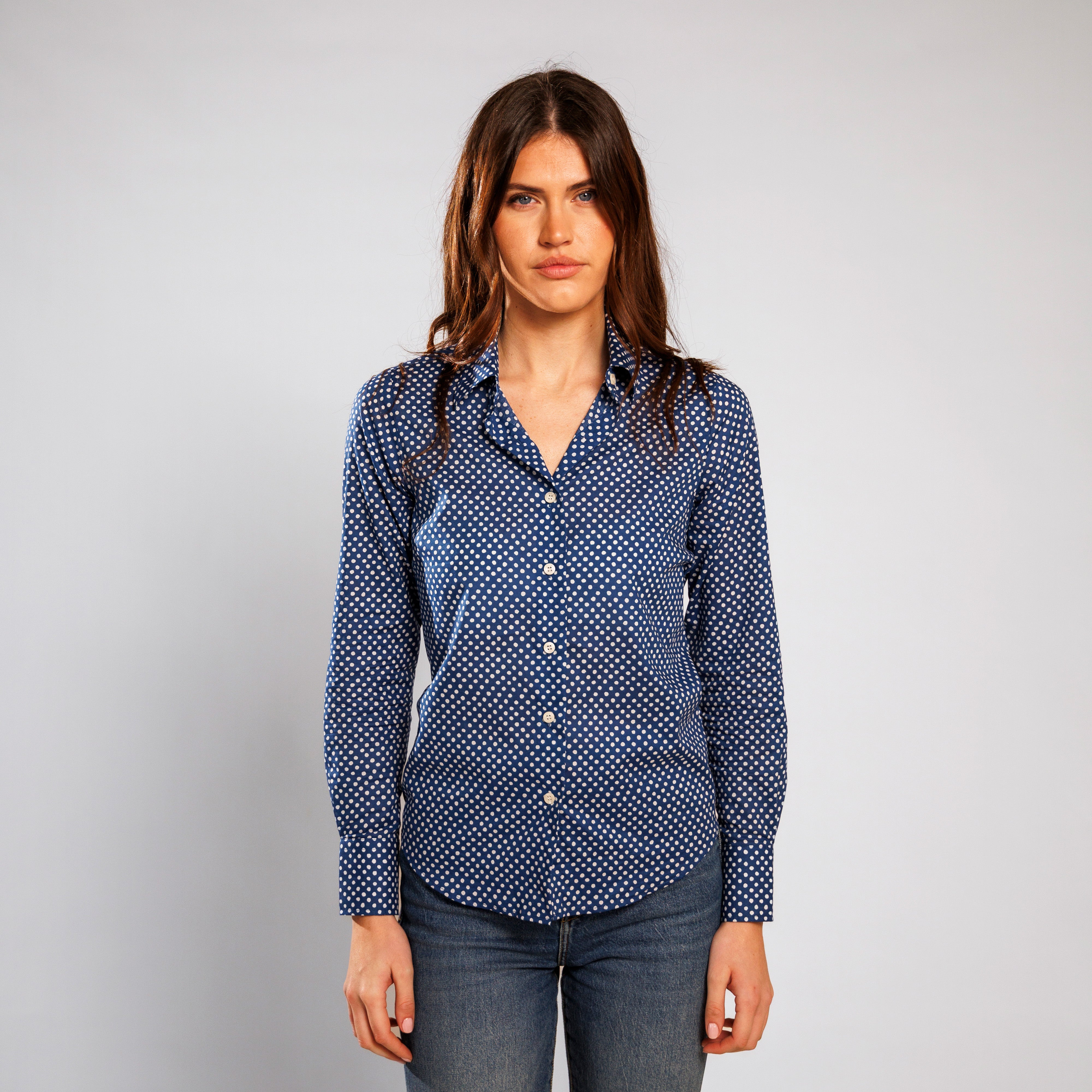 CHEMISIER CAMISO POIS GIPSY Indigo