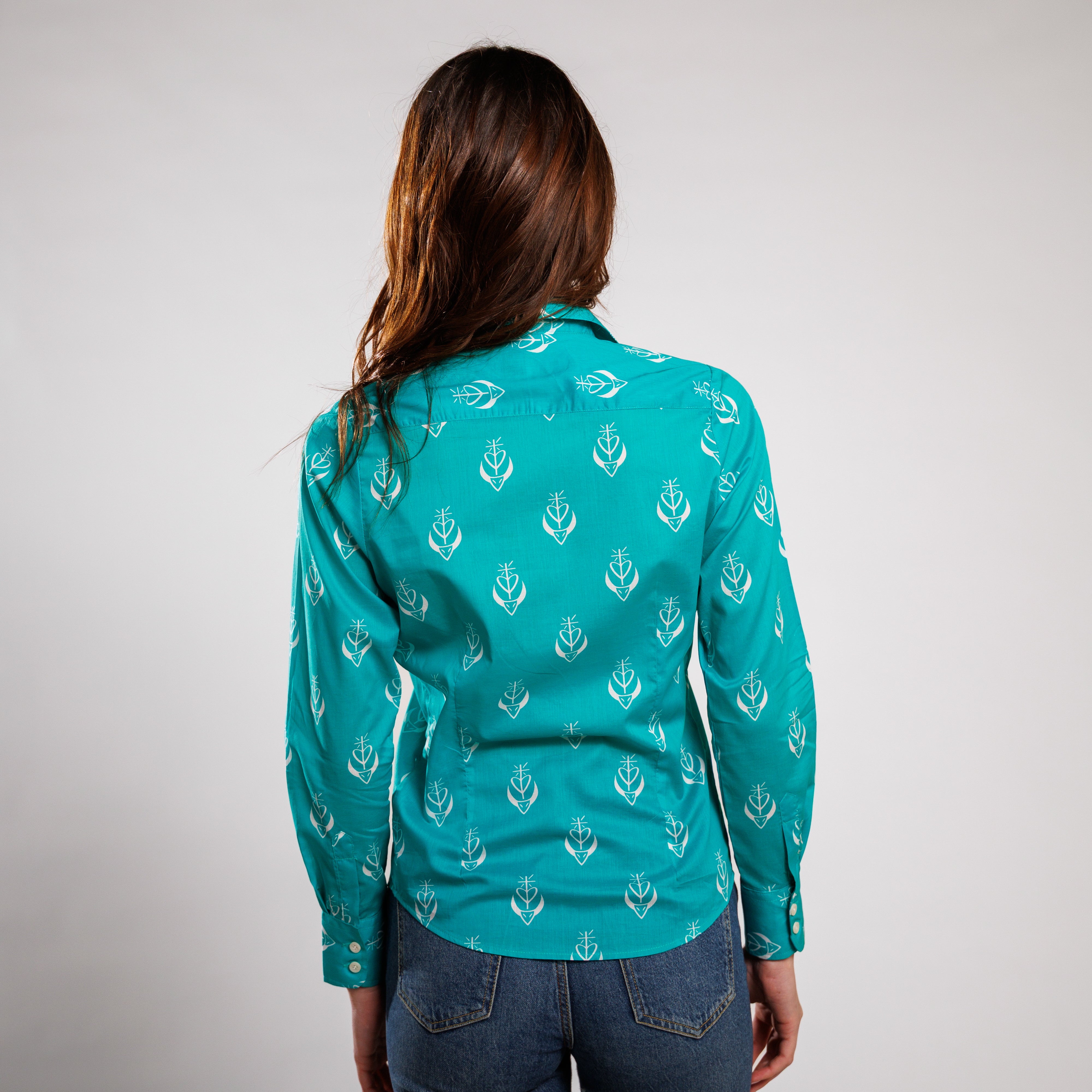 CHEMISIER CAMISO CROIX TORO Vert Jade