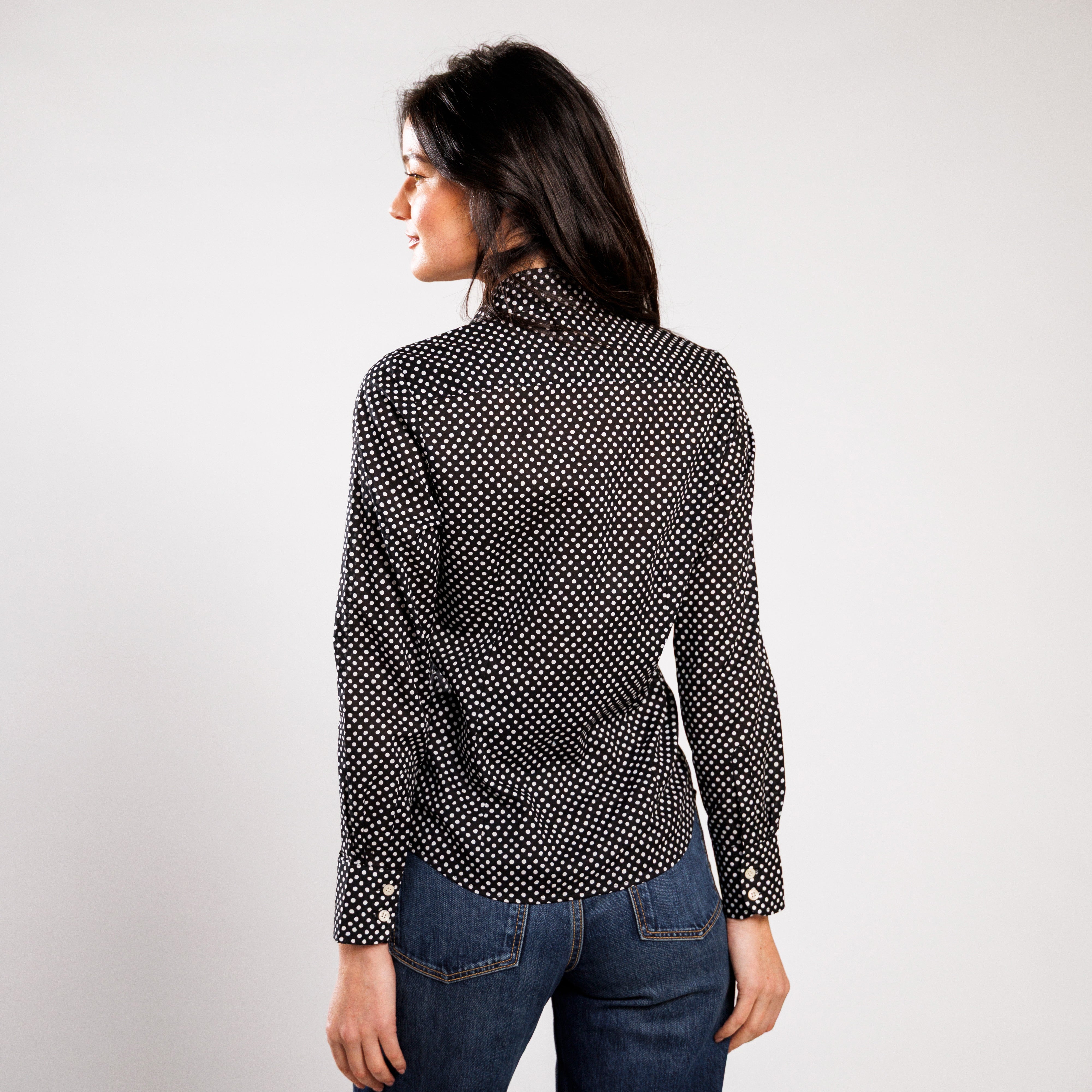 CHEMISIER CAMISO POIS GIPSY Noir