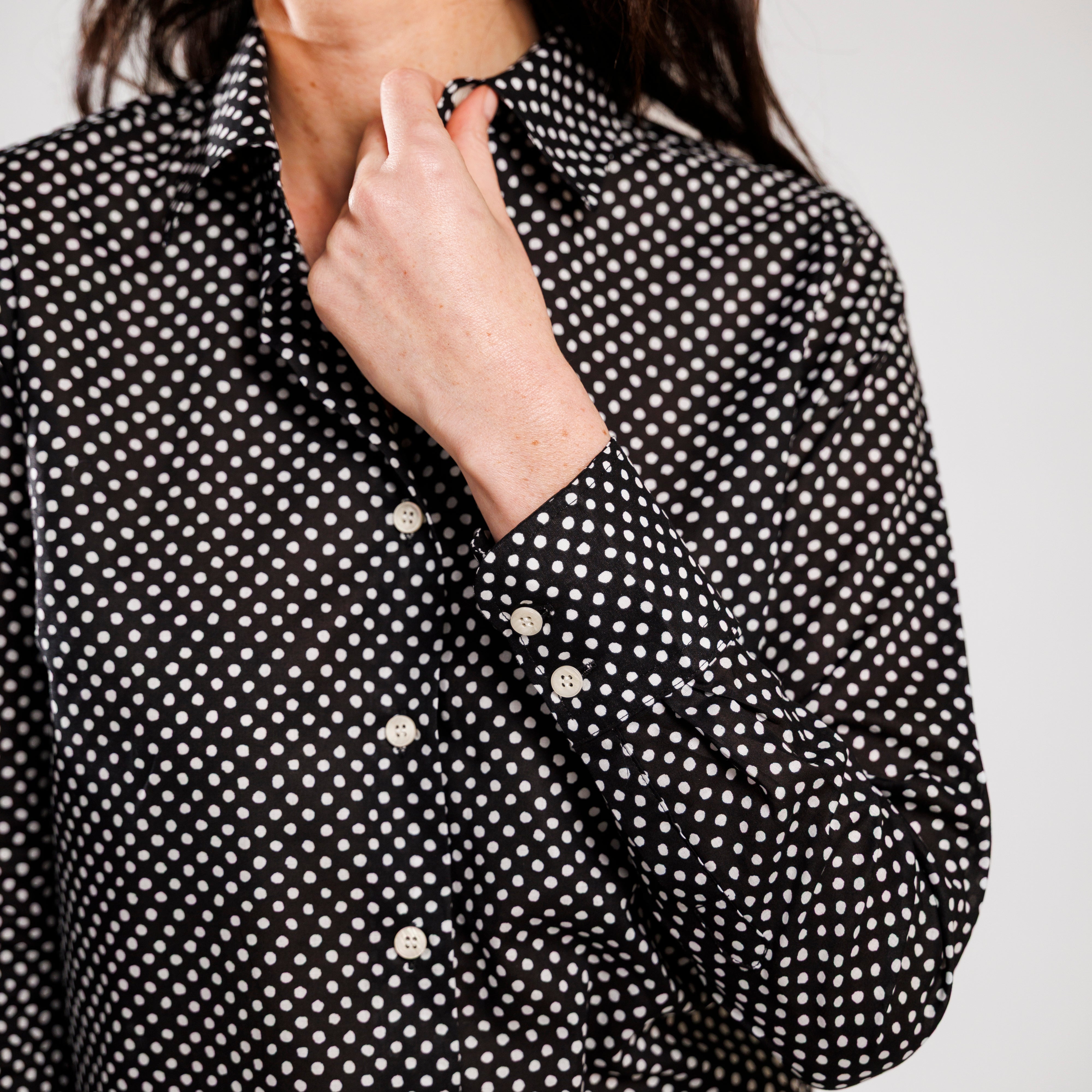 CHEMISIER CAMISO POIS GIPSY Noir