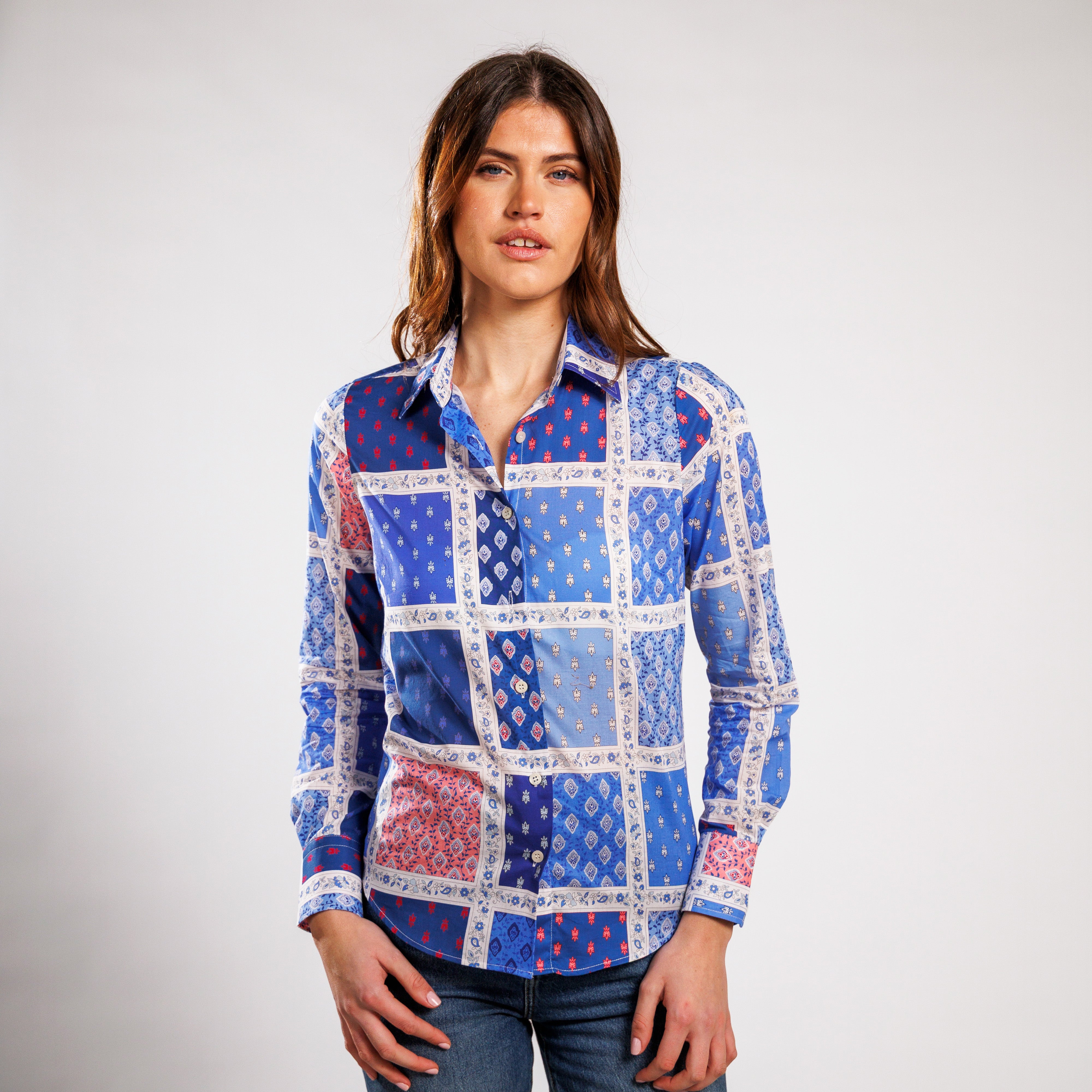 CHEMISIER CAMISO Peço Azur