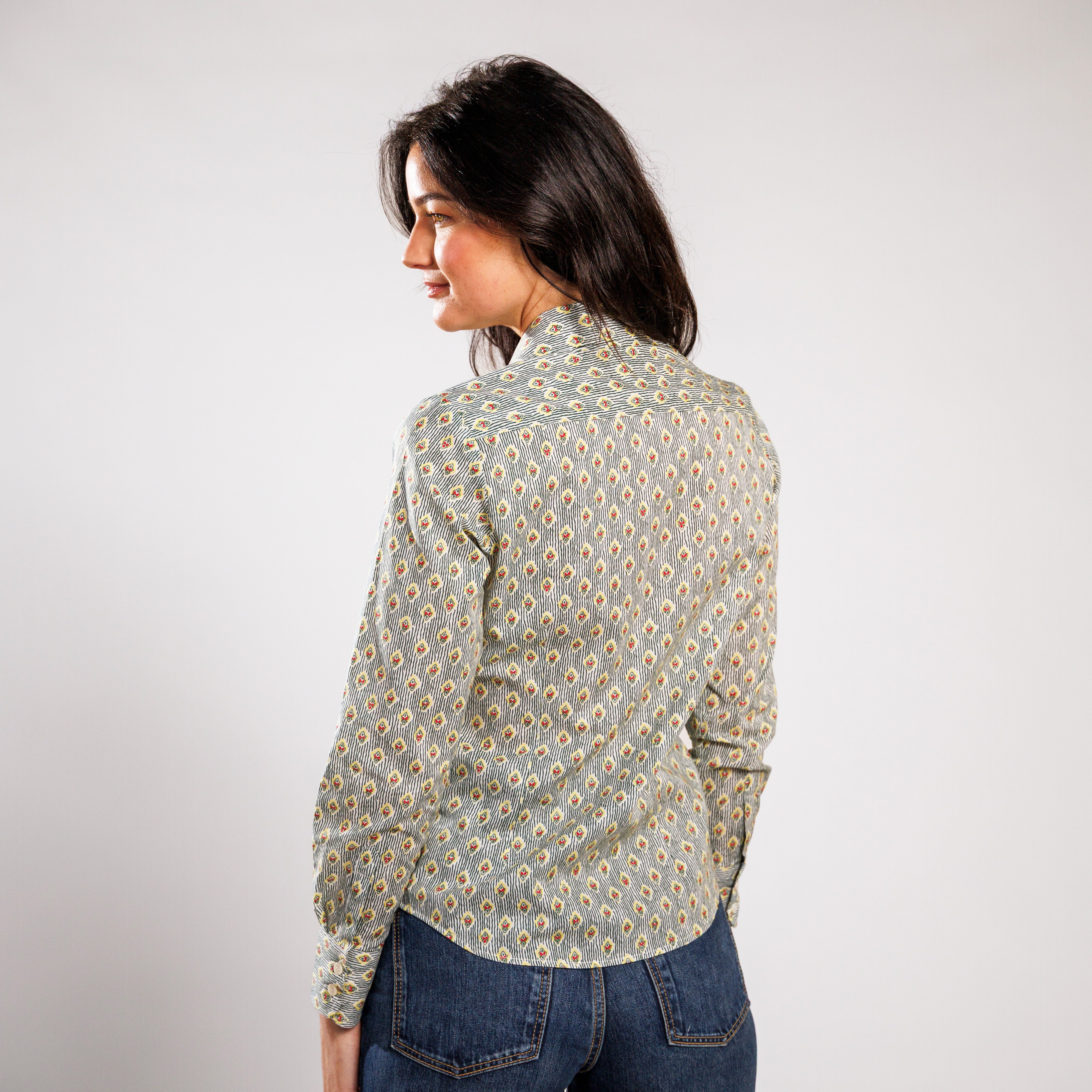 CHEMISIER CAMISO CALISSON RAYE Olive