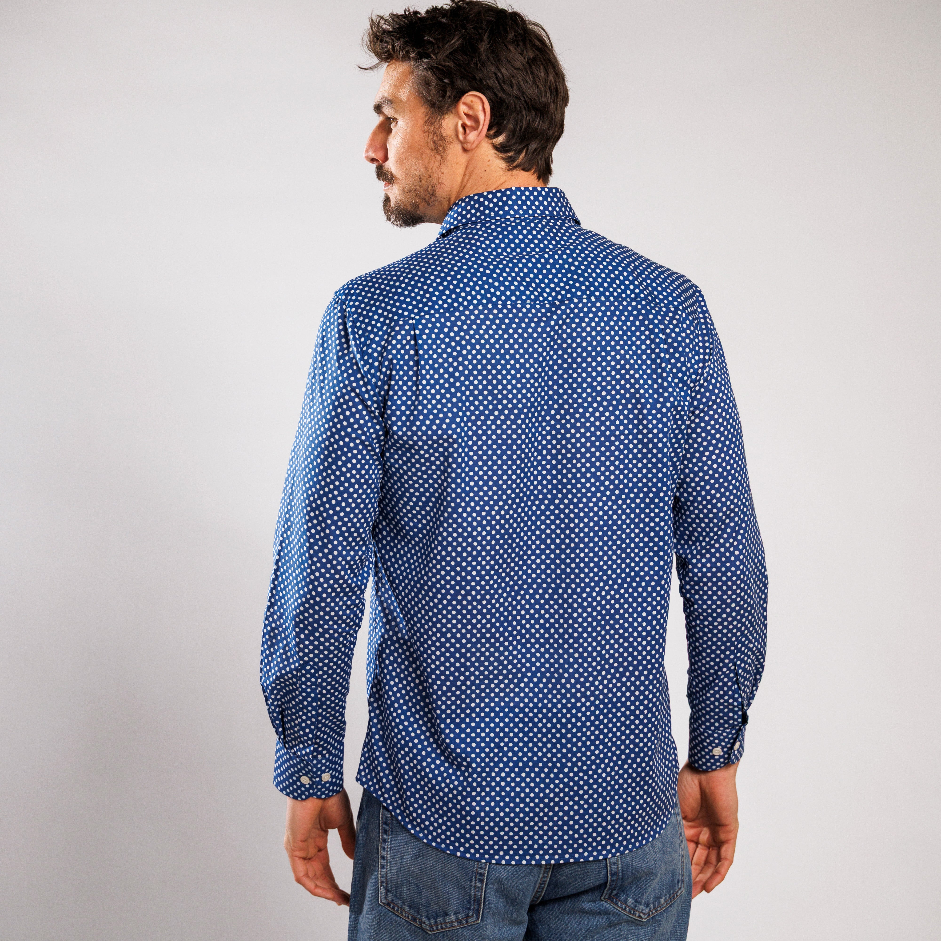 Chemise Gardian Pois Gipsy Bleu