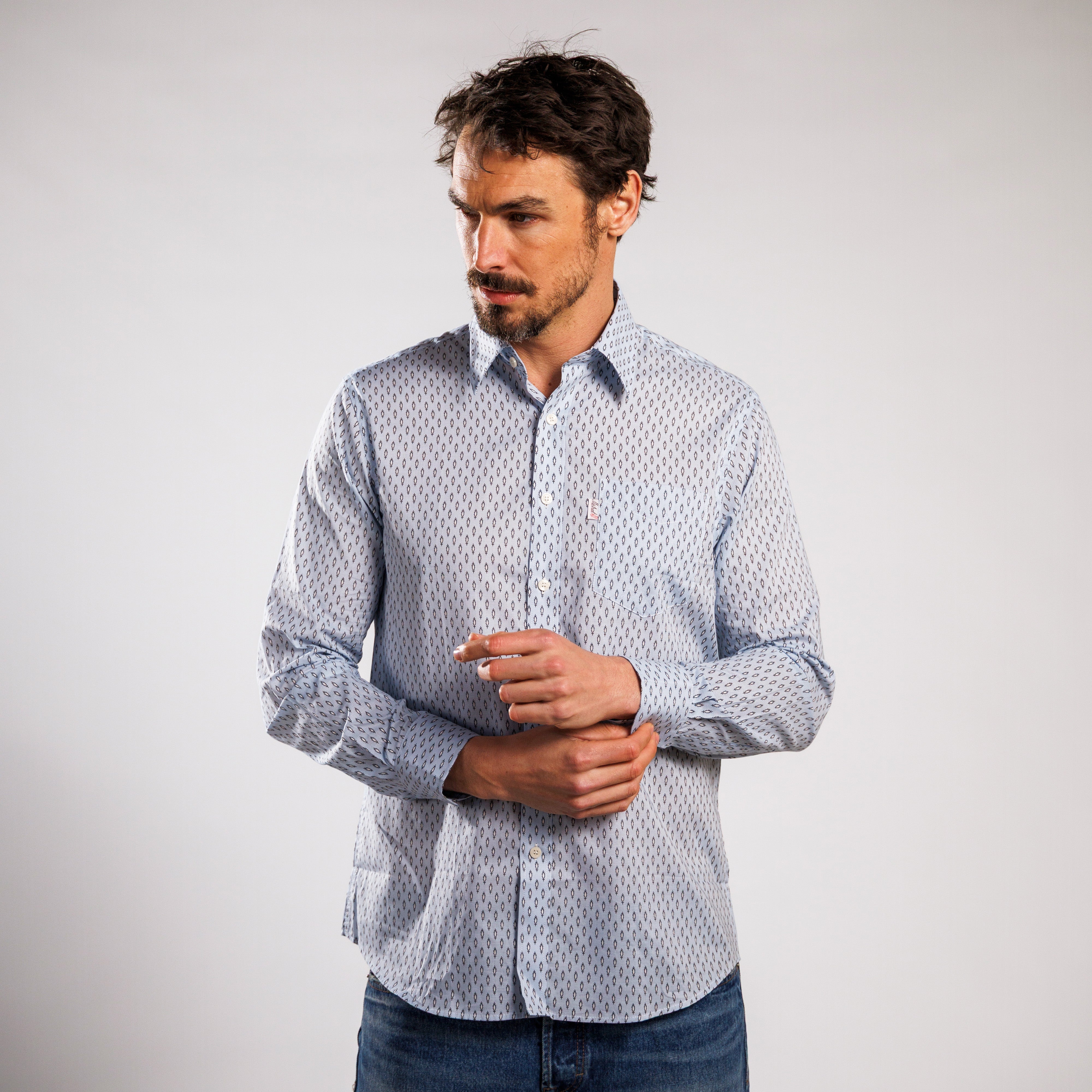 CHEMISE TRADITION PLUME VOILE Glacier