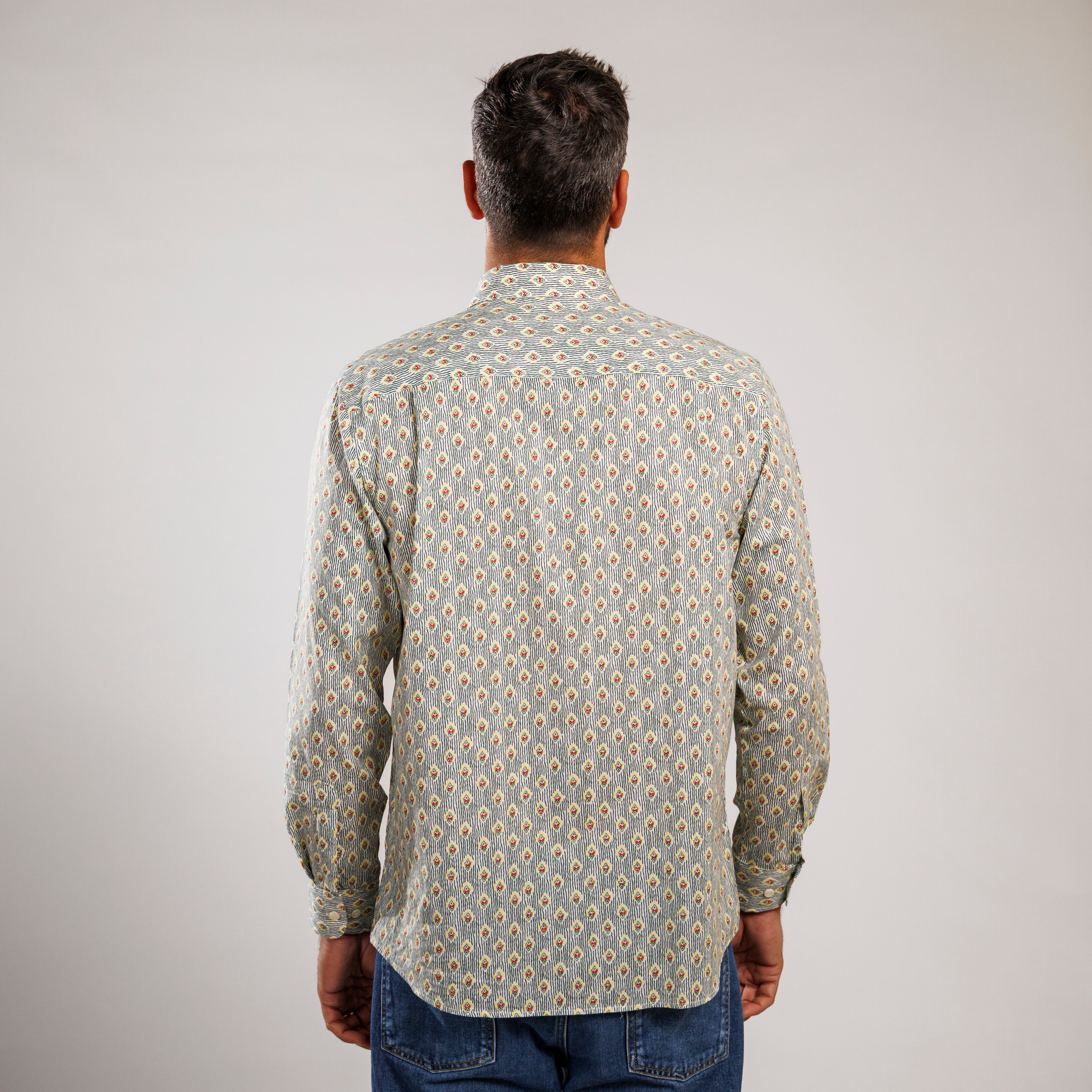 CHEMISE TRADITION CALISSON RAYE Olive