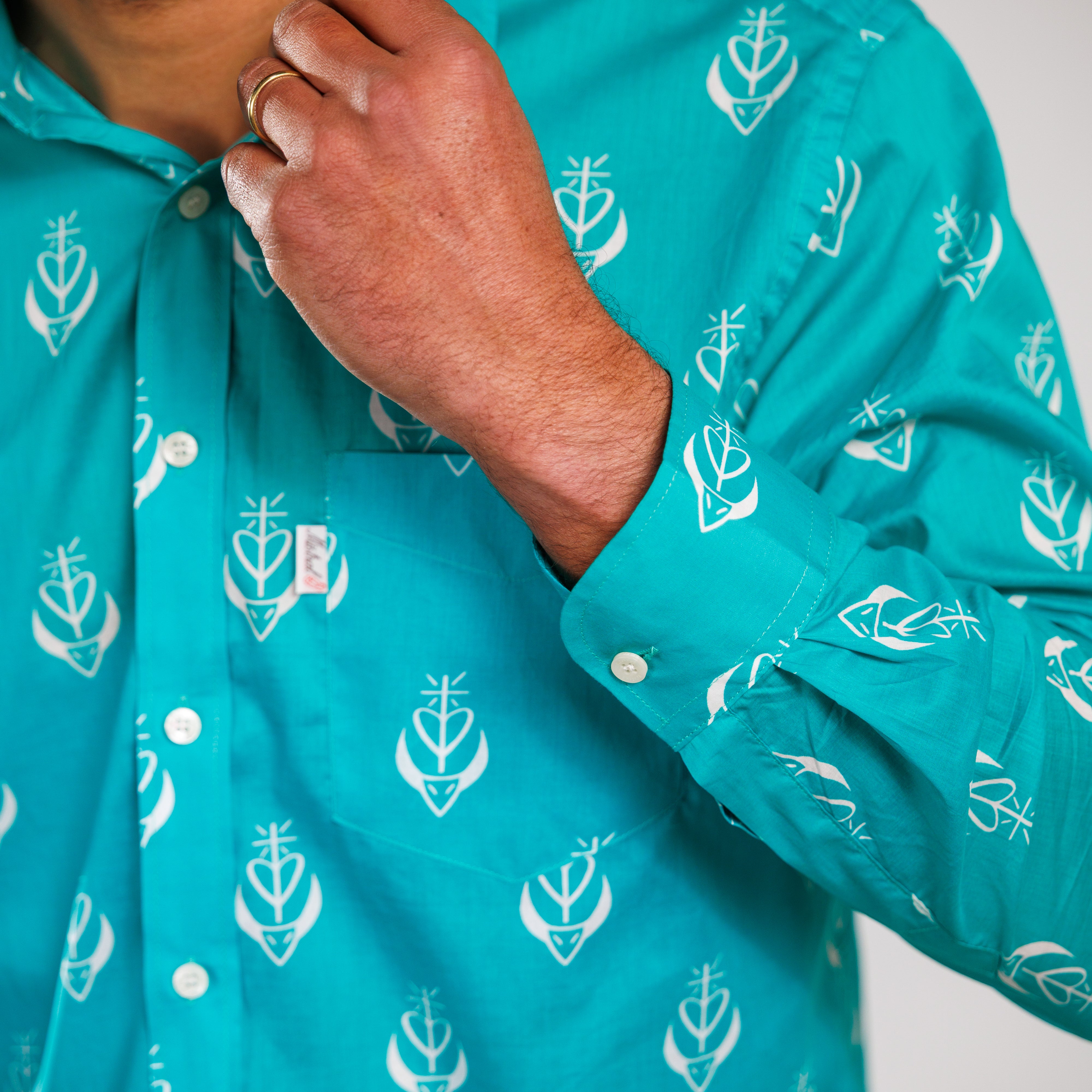 CHEMISE TRADITION CROIX TORO Vert Jade