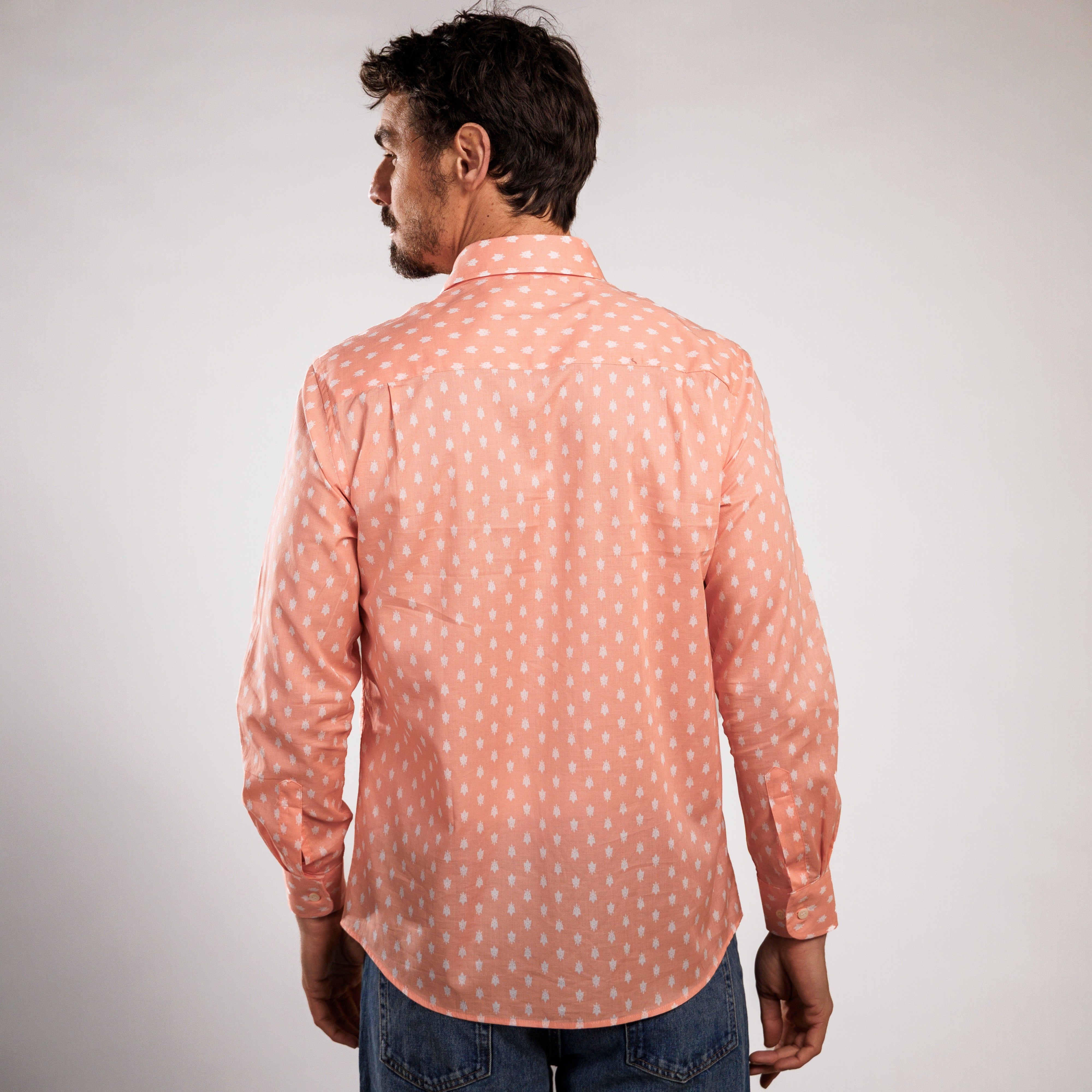CHEMISE TRADITION MOSCA VOILE Rose Flamingo