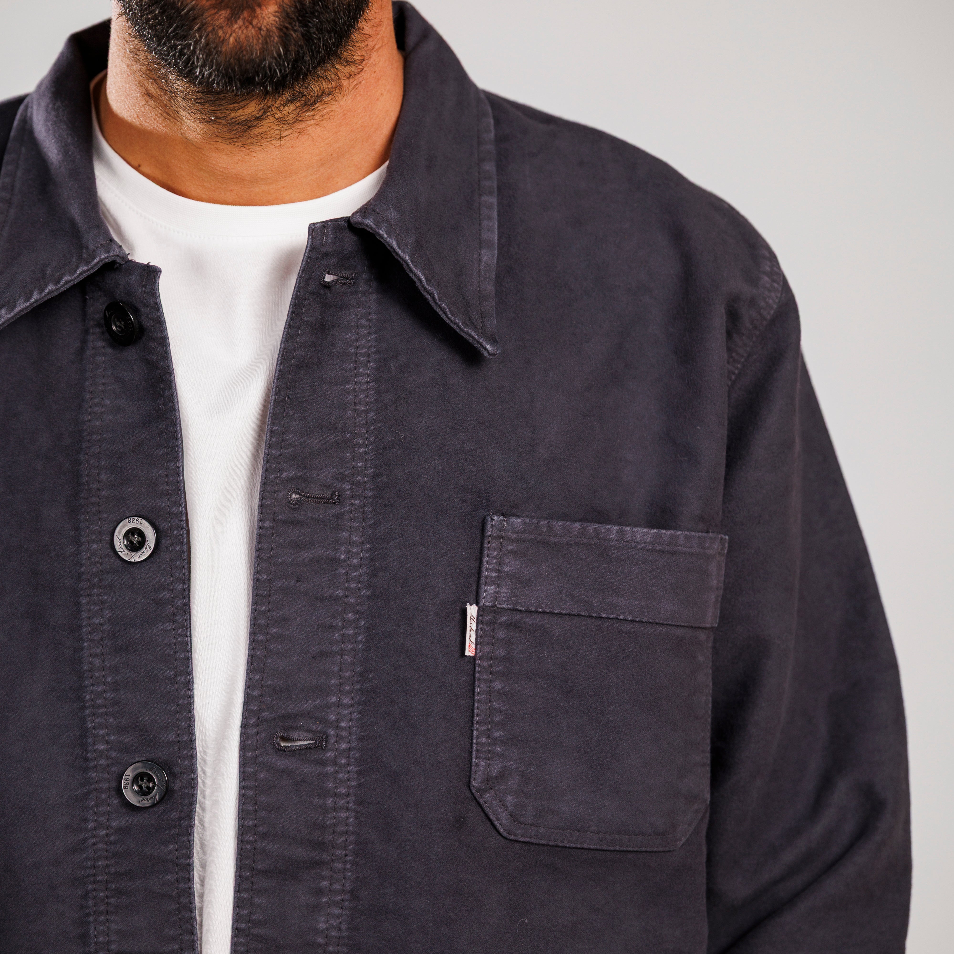 VESTE BOURGERON MOLESKINE Ardoise Unisexe