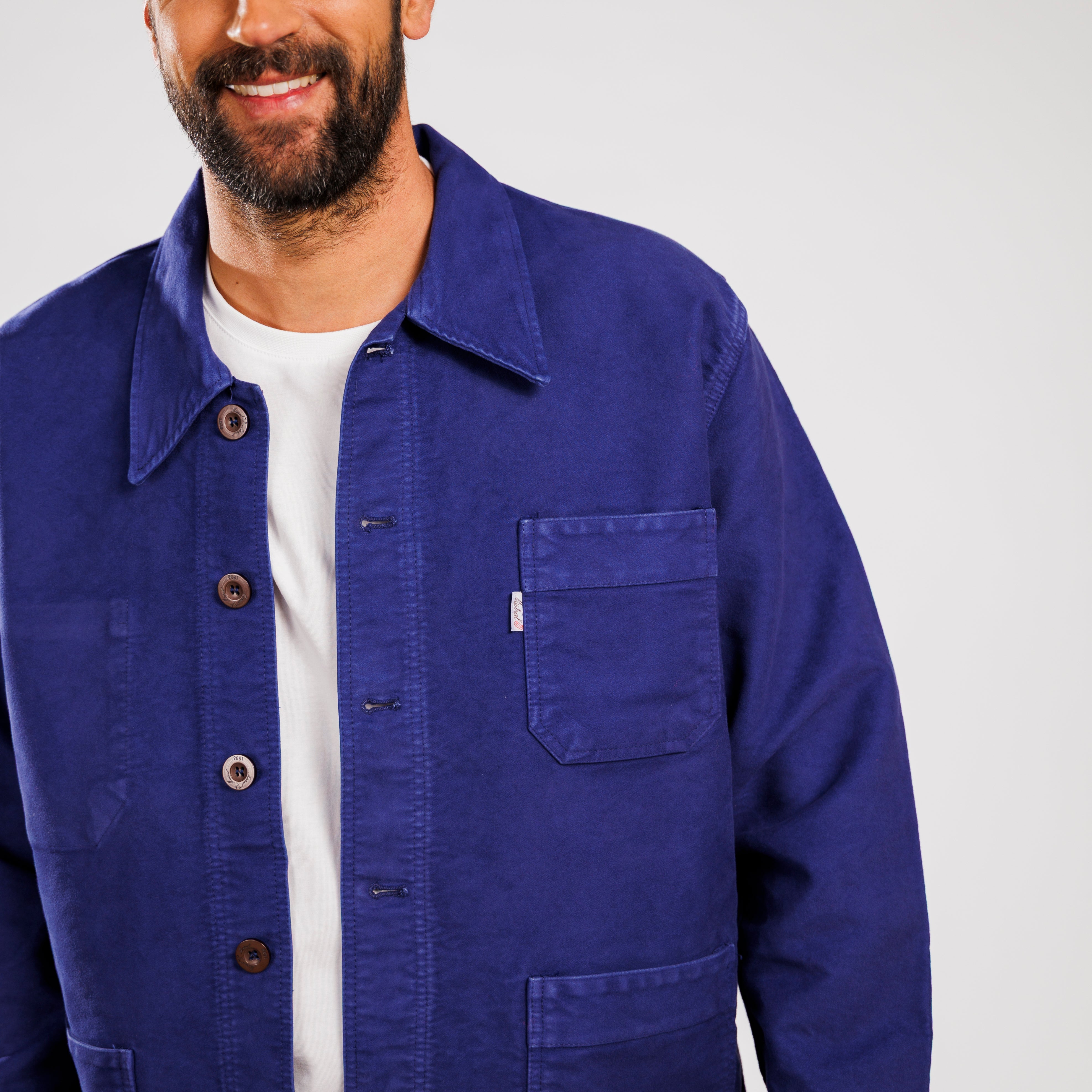 Veste de Travail Bourgeron Moleskine INDIGO UNISEXE