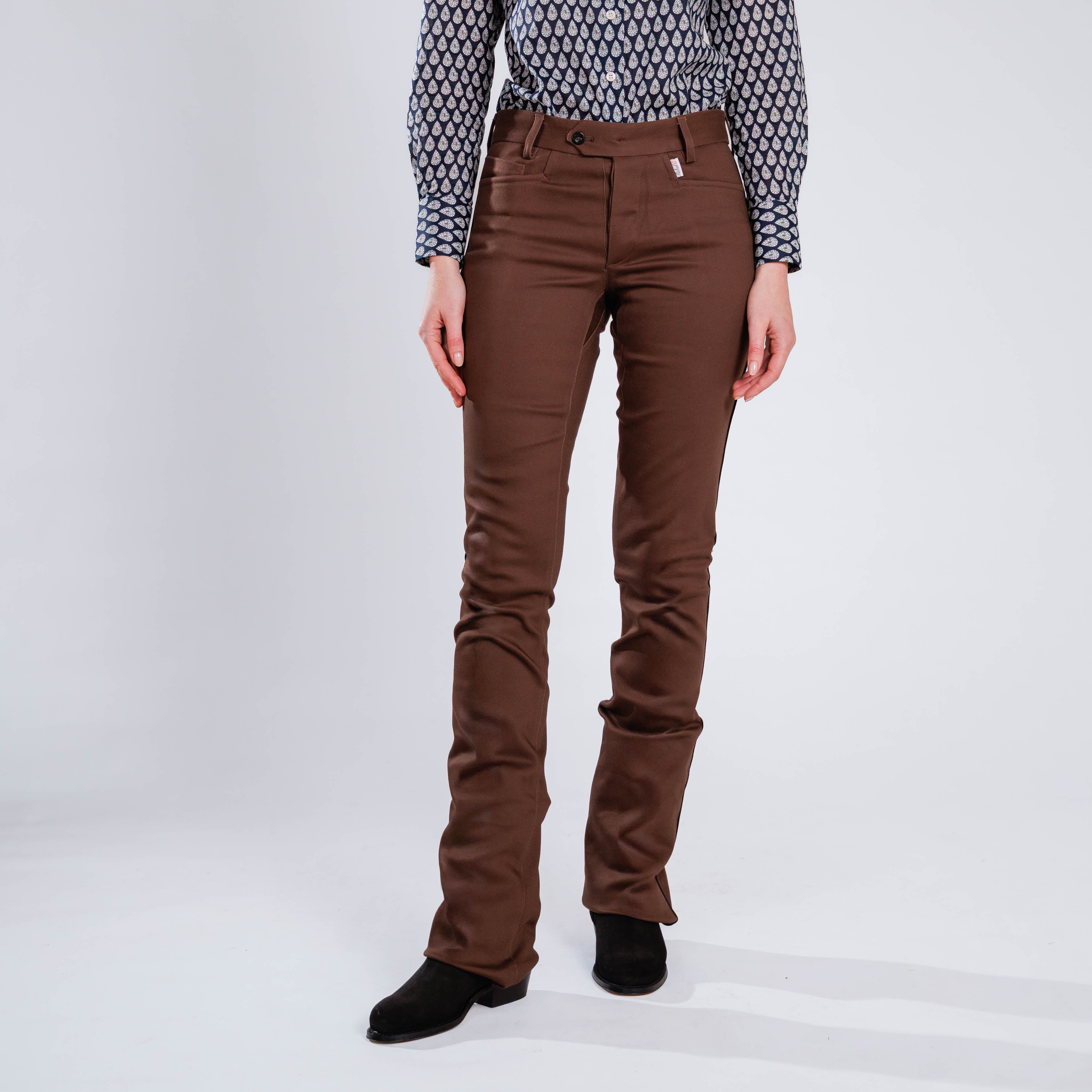 Pantalon de Gardian Extensible Chocolat Femme