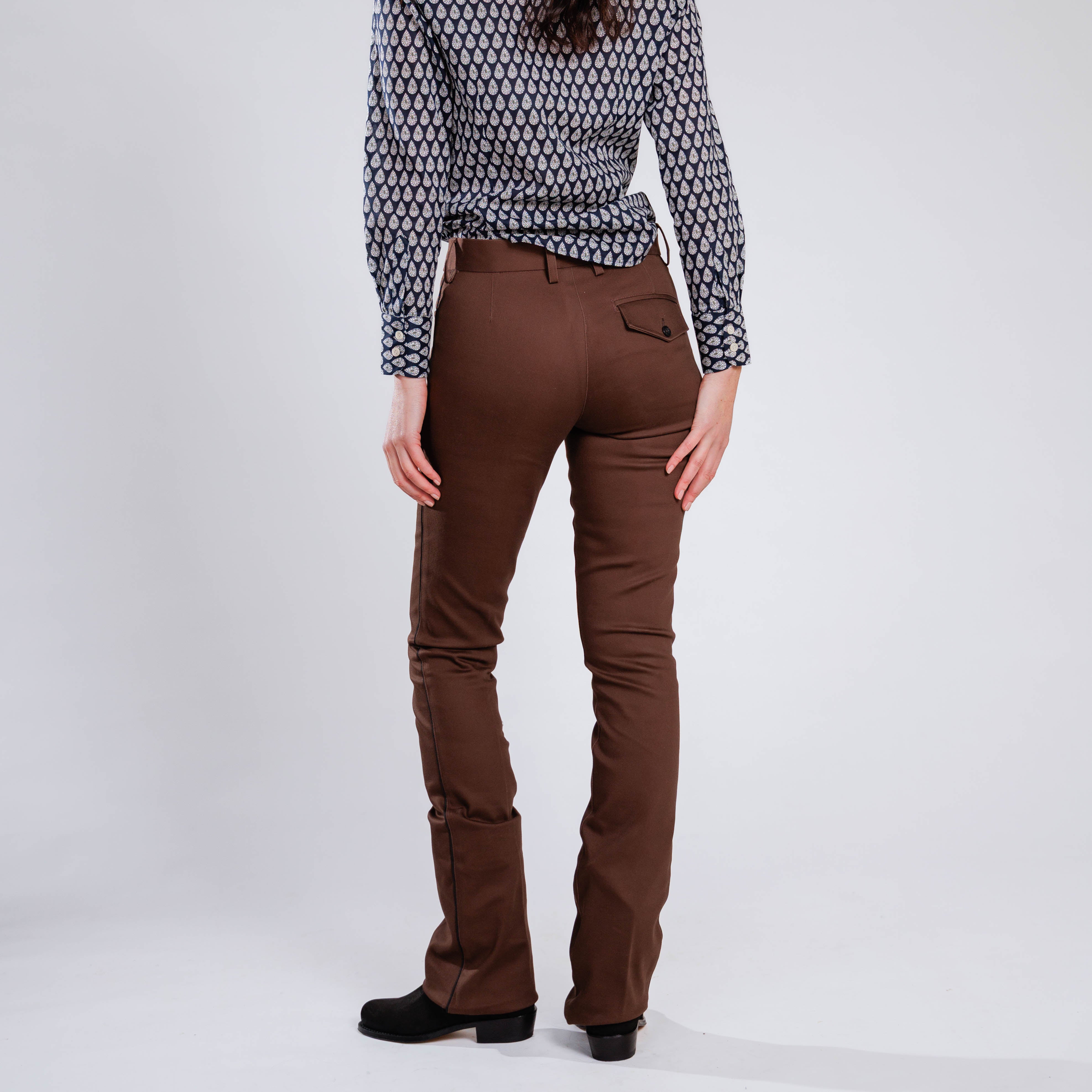 Pantalon de Gardian Extensible Chocolat Femme