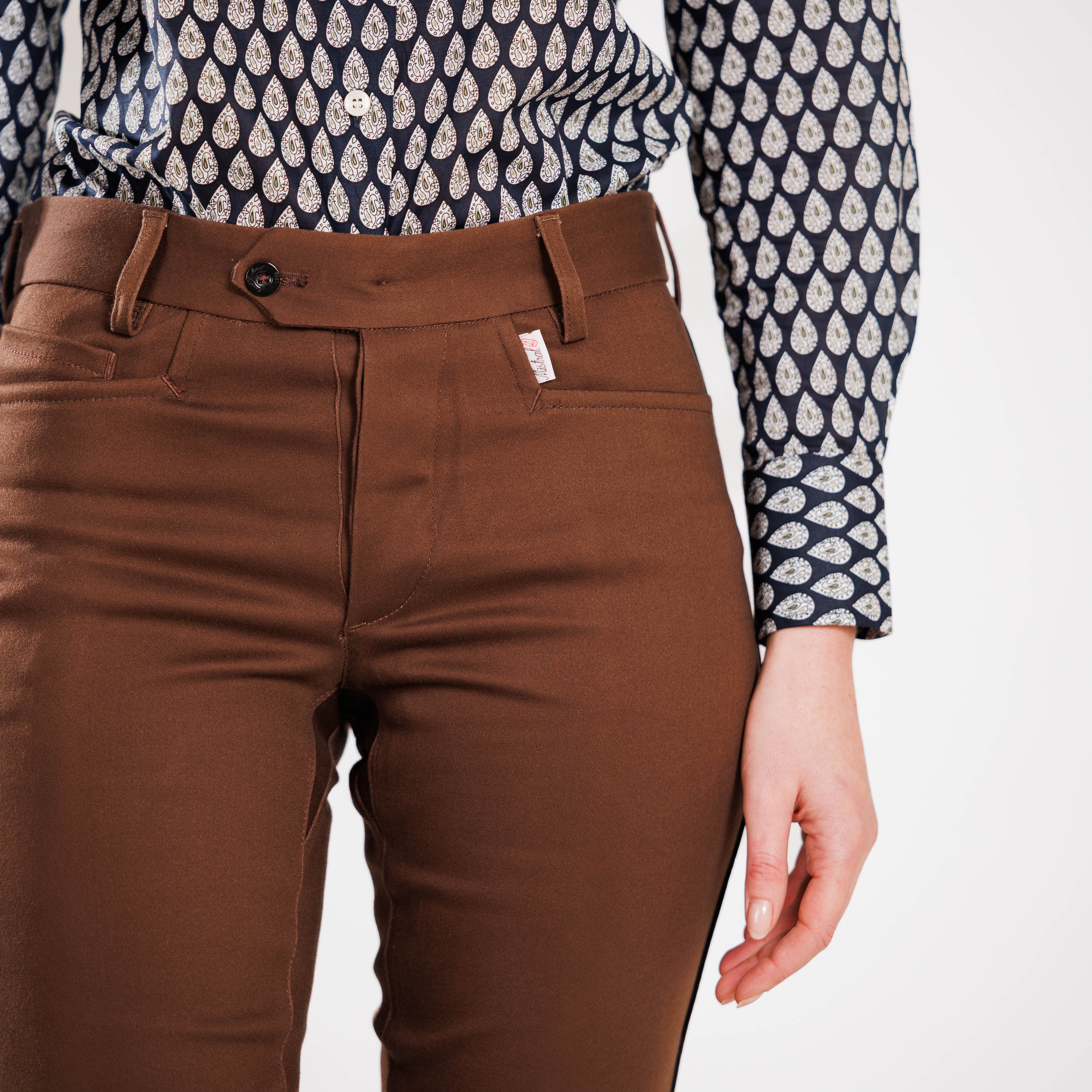 Pantalon de Gardian Extensible Chocolat Femme