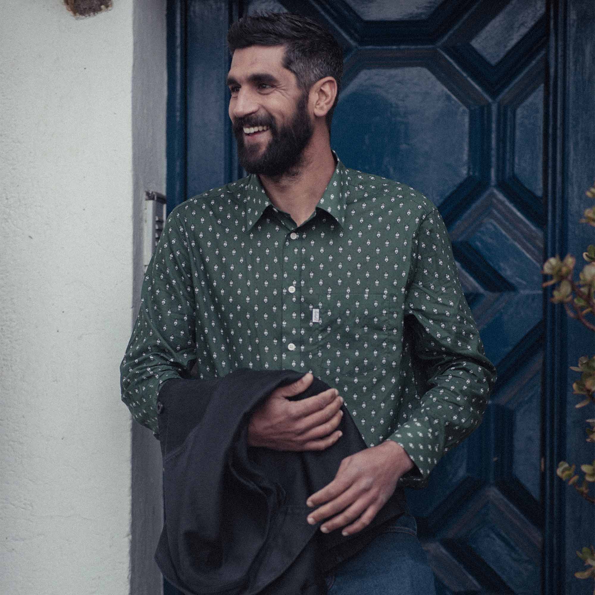 TRADITIONAL MOSCA VOILE SHIRT