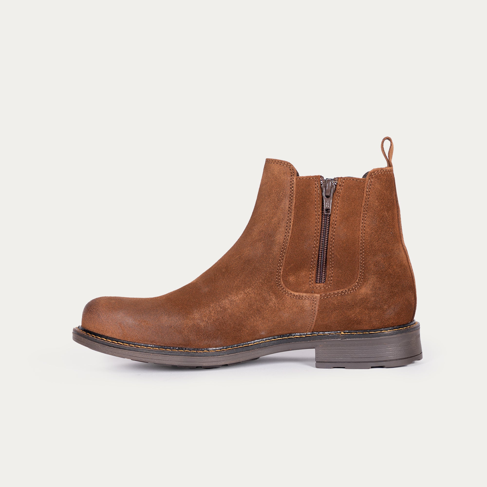 BOOTS FERMETURE Marron