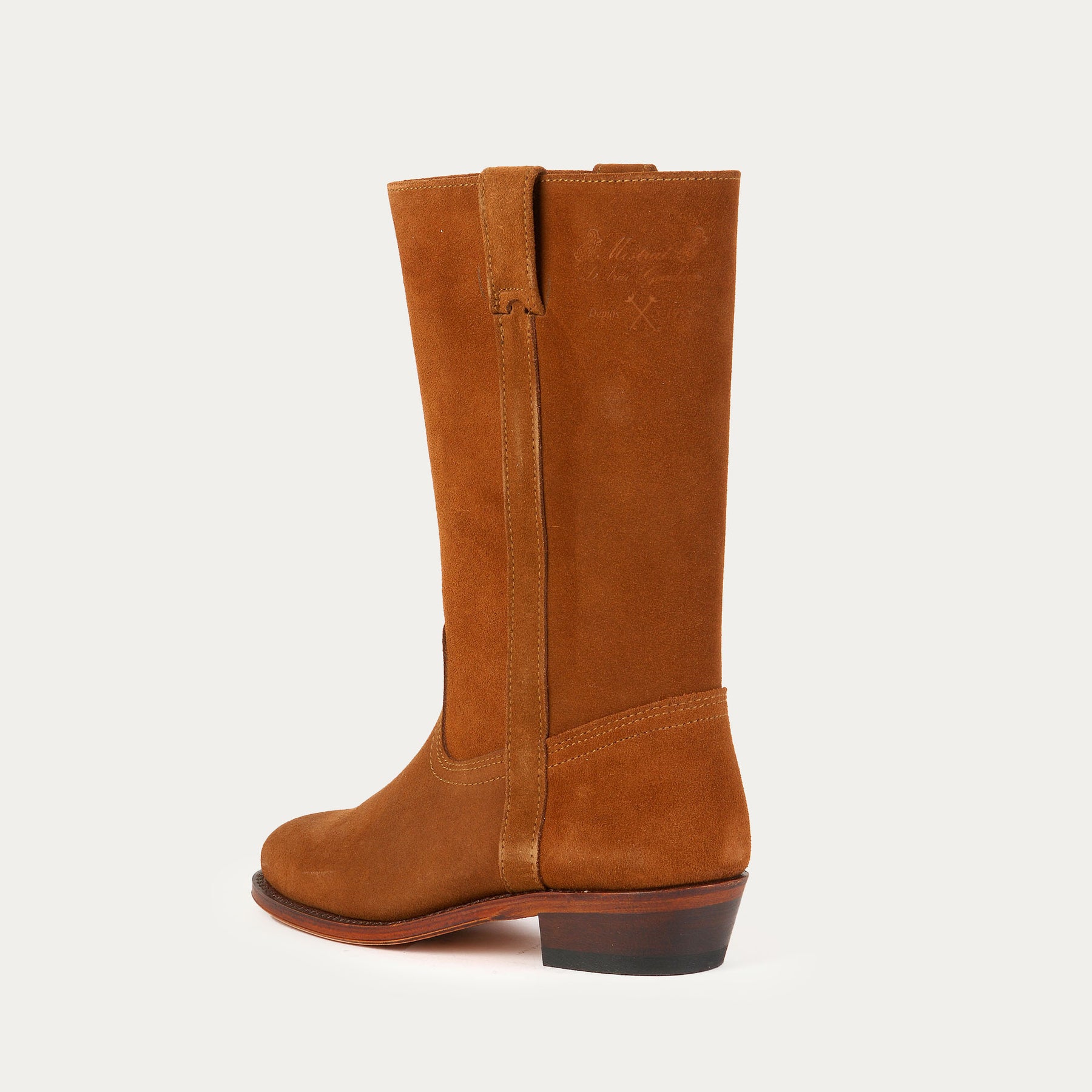 Botte haute andalouse marron et noir Indiennes de Nimes