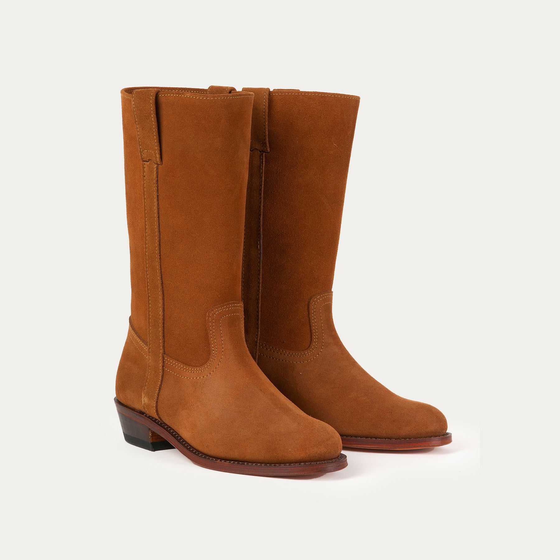 Botte haute andalouse marron et noir Indiennes de Nimes