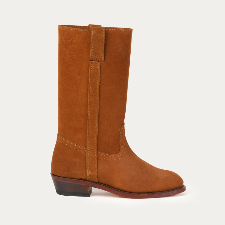 Botte haute andalouse marron et noir Indiennes de Nimes