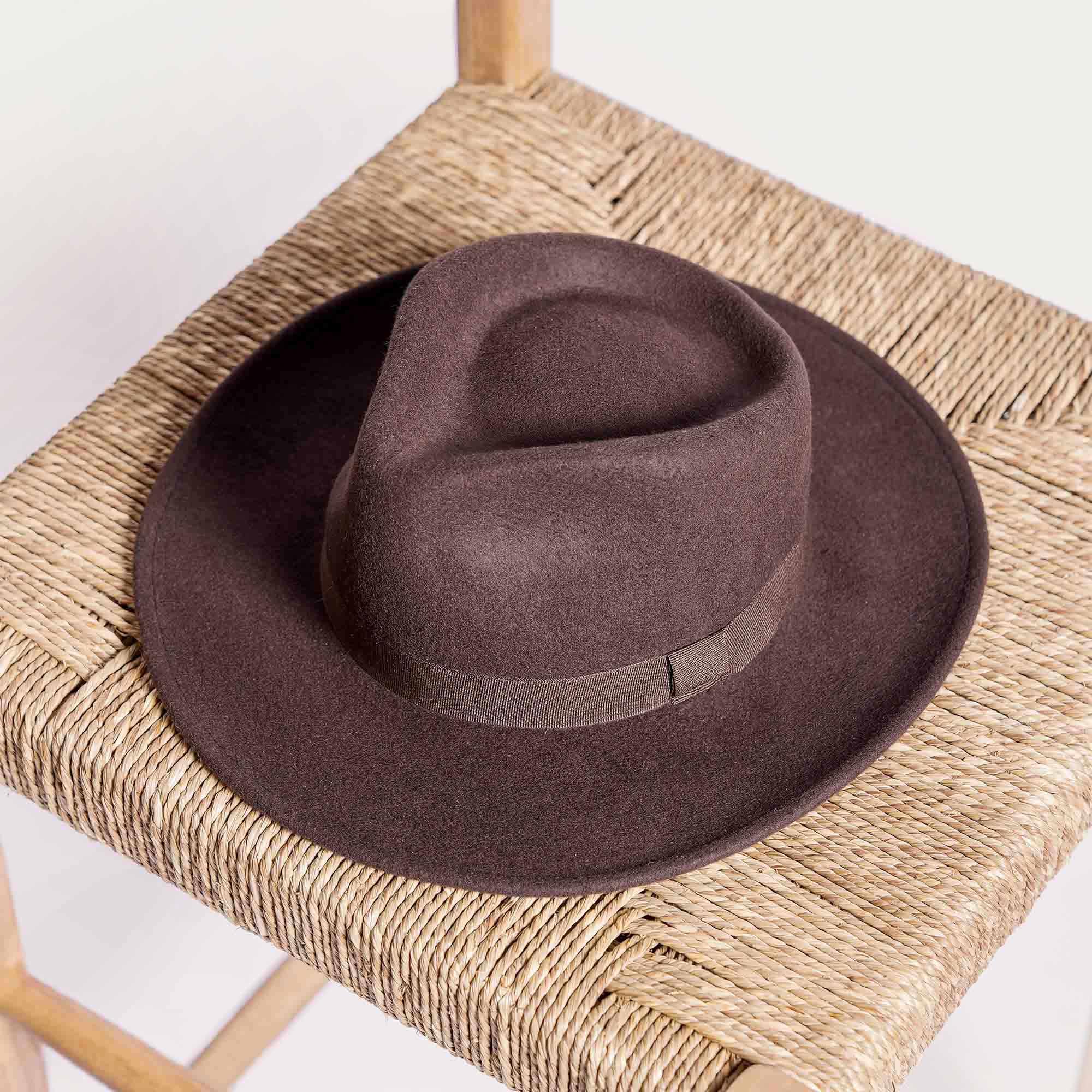 Chapeau gardian VALERGUES feutre marron
