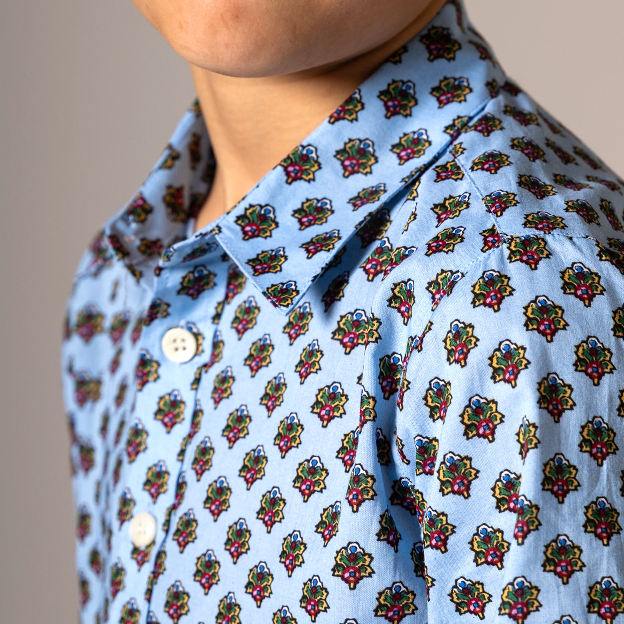 CHEMISE PEQUELET AMOURETTES Ciel